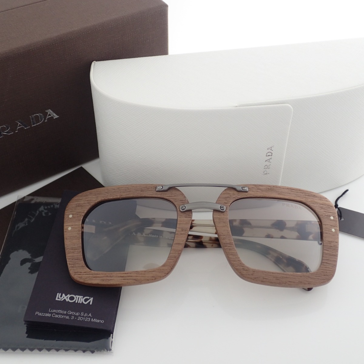 Prada Wood Frame Eyeglasses Online, 59 
