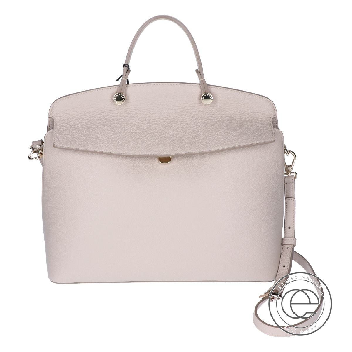 Furla フルラ 928215 My Piper Mai 2way Shoulder Handbag Vaniglia D Vanilla Beige Lady S