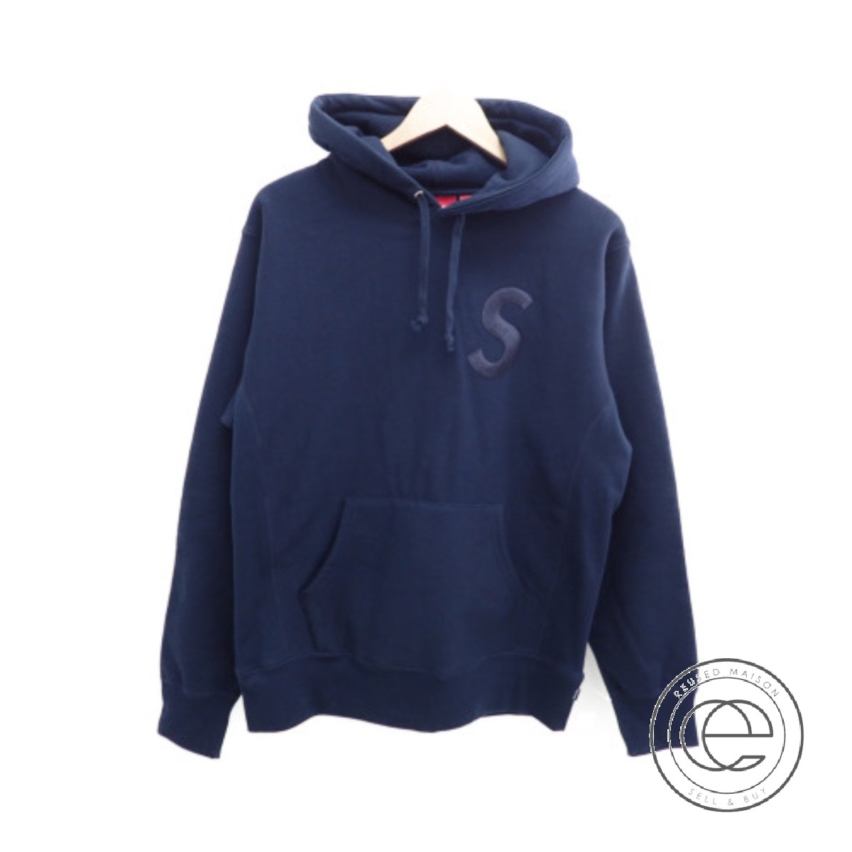 supreme s logo hoodie blue