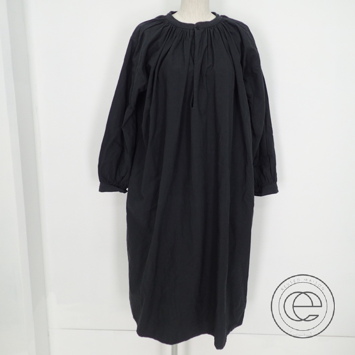 楽天市場 Yaecaヤエカ Gather Blouse Long ギャザーロングブラウスワンピースm Log Wood レディース 中古 ブランドリサイクル エコスタイル
