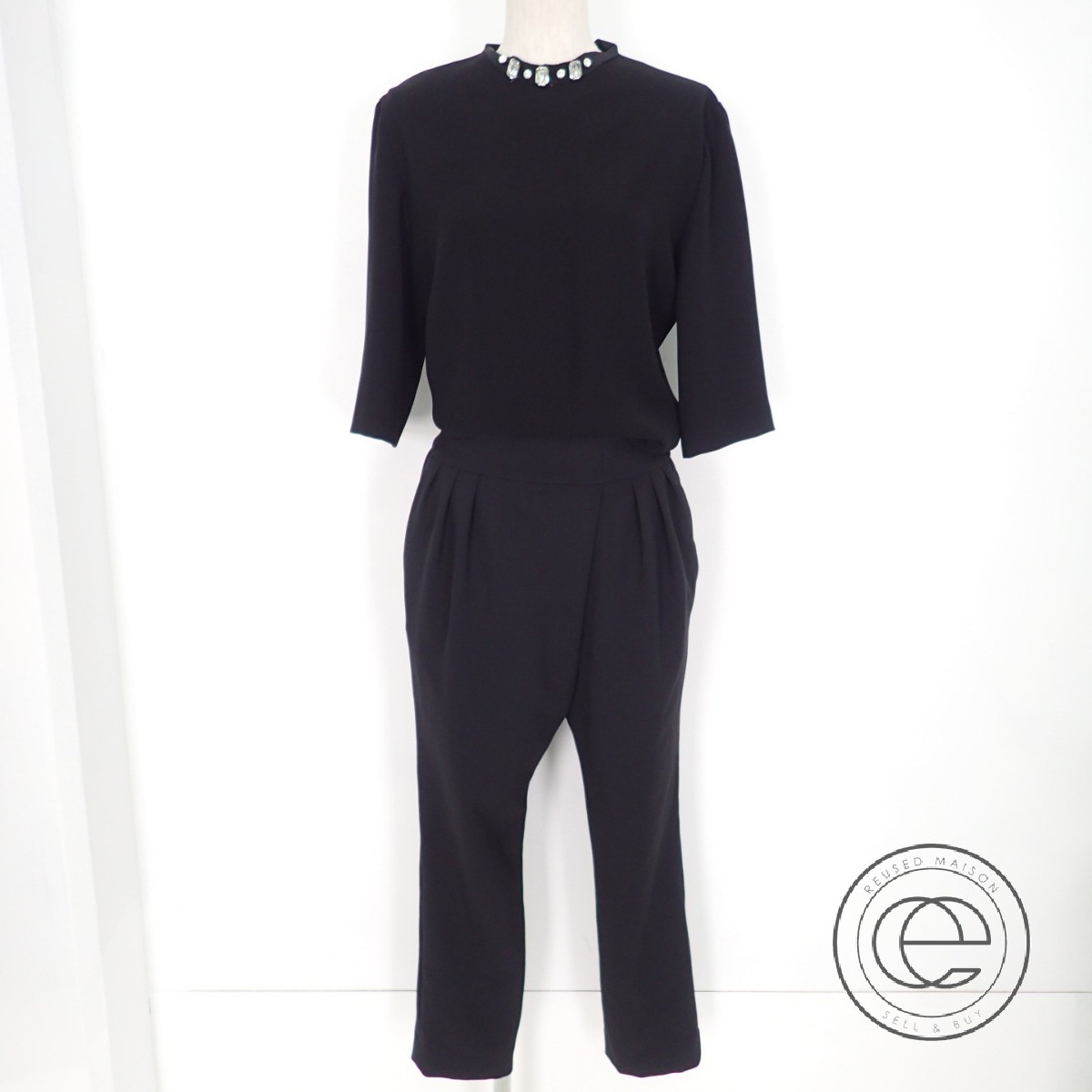 black all in one jumpsuit