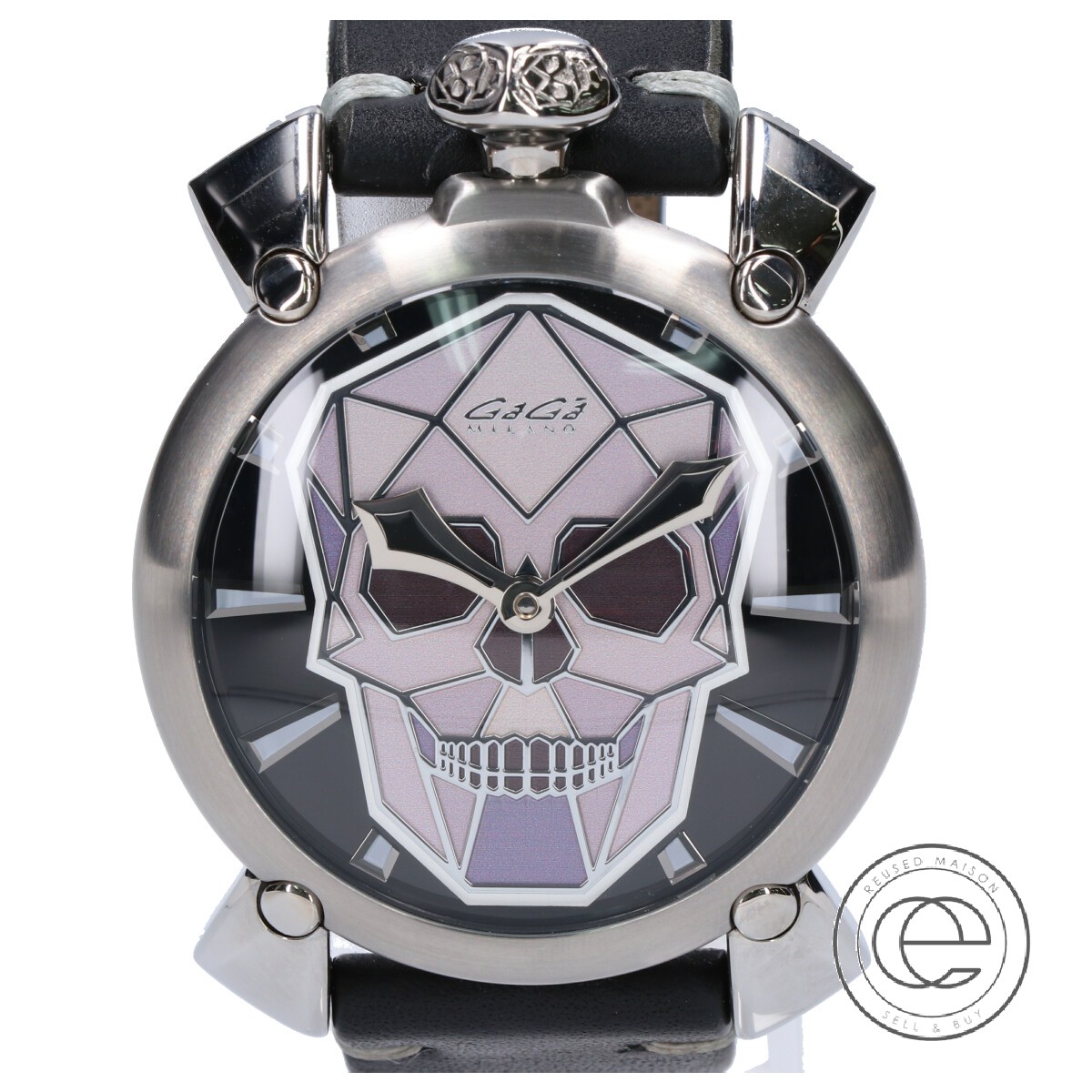 【楽天市場】GaGa MILANOガガ・ミラノ【未使用★500本限定】5060.01S MANUALE 48MM BIONIC SKULL ...