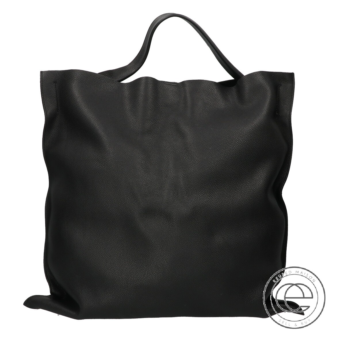 Jil Sander Jsum850056 Xiao Bag Lg Leather Tote Black Men