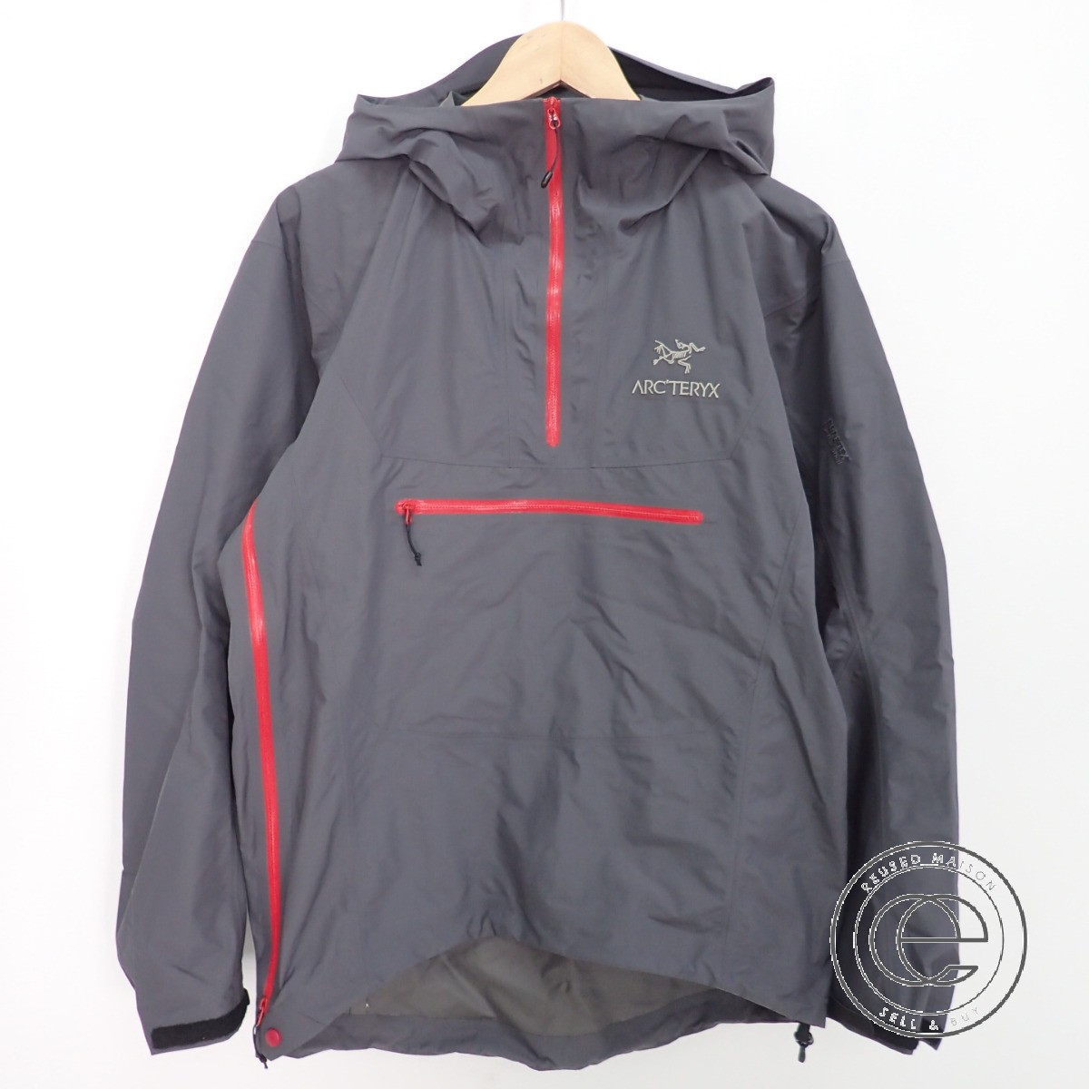 楽天市場 Arc Teryx アークテリクス Alpha Sl Pullover Gore Tex Paclite Shell アルファslプルオーバー ジャケット S チャコールグレー レッド メンズ 中古 ブランドリサイクル エコスタイル