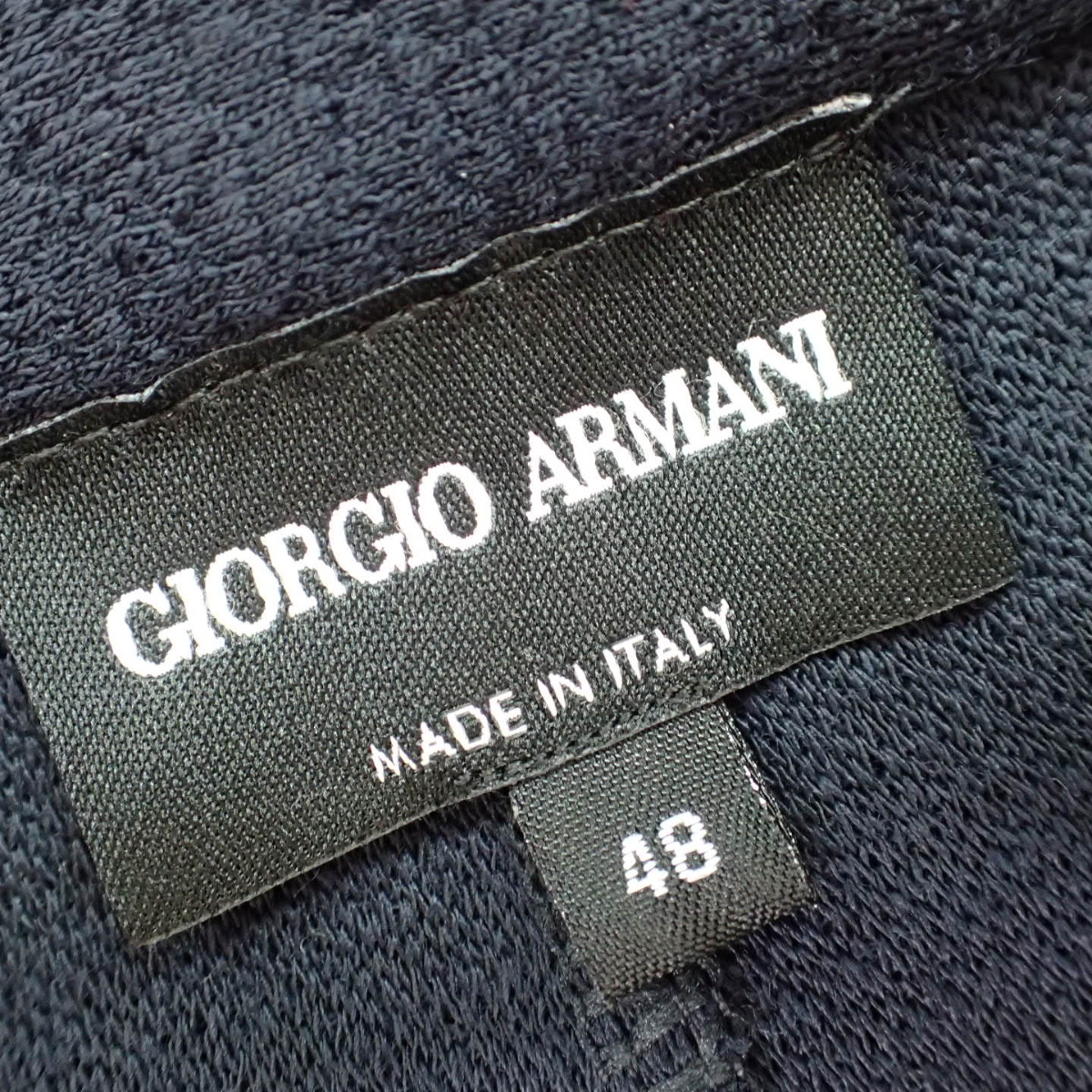 紺×赤-Giorgio Armani - ジョ•ルジオアルマーニ ウール3Bテーラード