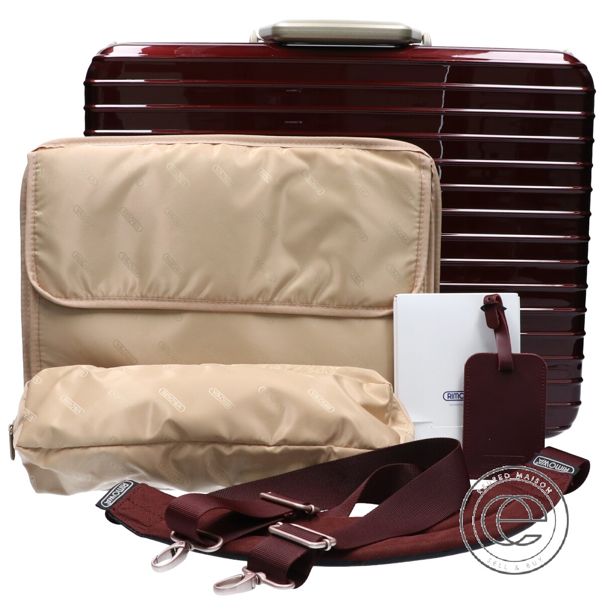 rimowa red trunk