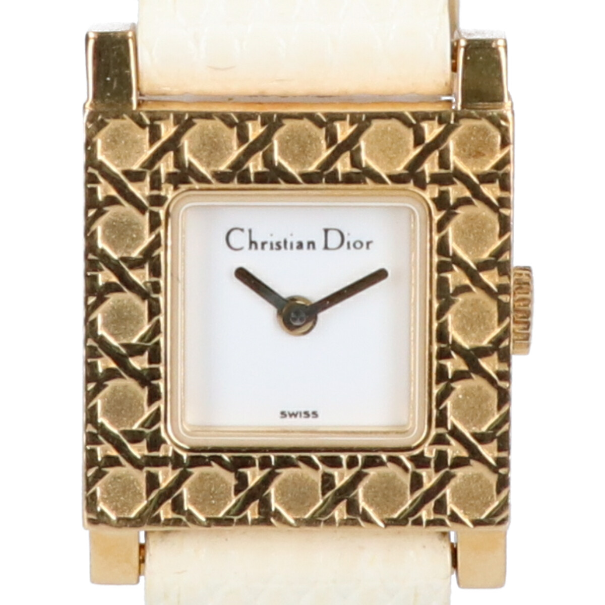 【楽天市場】Christian Dior クリスチャンディオール D60-159 ラ パリジェンヌ リザードレザーベルト クオーツ腕時計