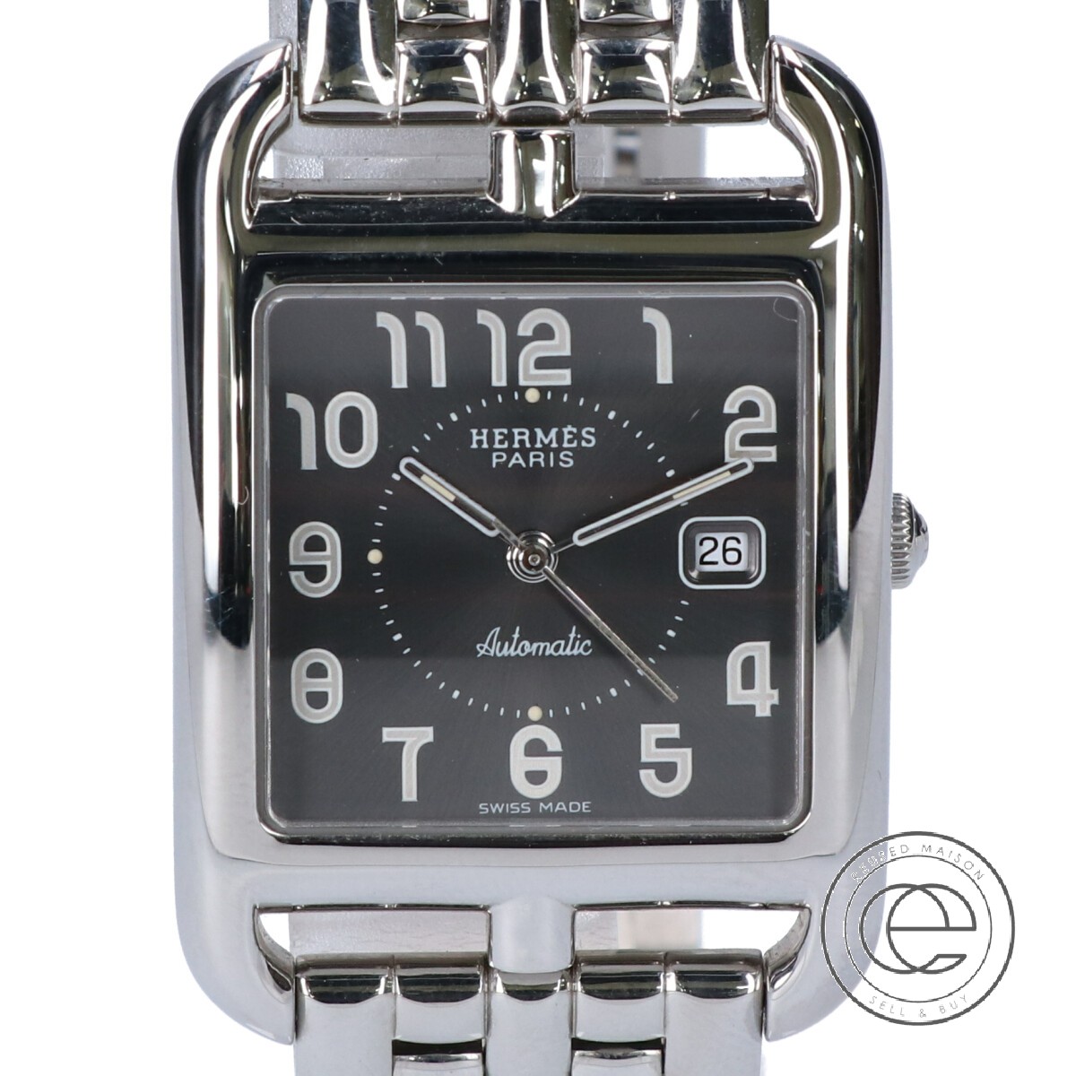 【楽天市場】HERMES エルメス CC1.710 ケープコッド 自動巻き 腕時計 シルバー/ブラック メンズ 【中古】：ブランドリサイクル
