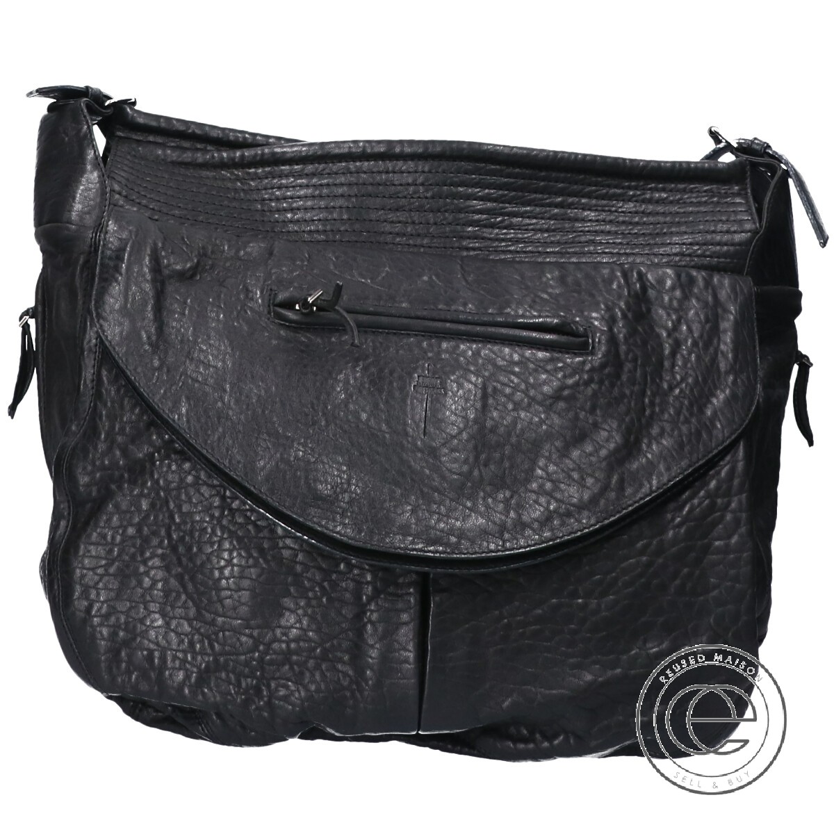 楽天市場 Jerome Dreyfuss ジェロームドレイフュス レザーホーボー ショルダーバッグ ブラック レディース 中古 ブランドリサイクル エコスタイル