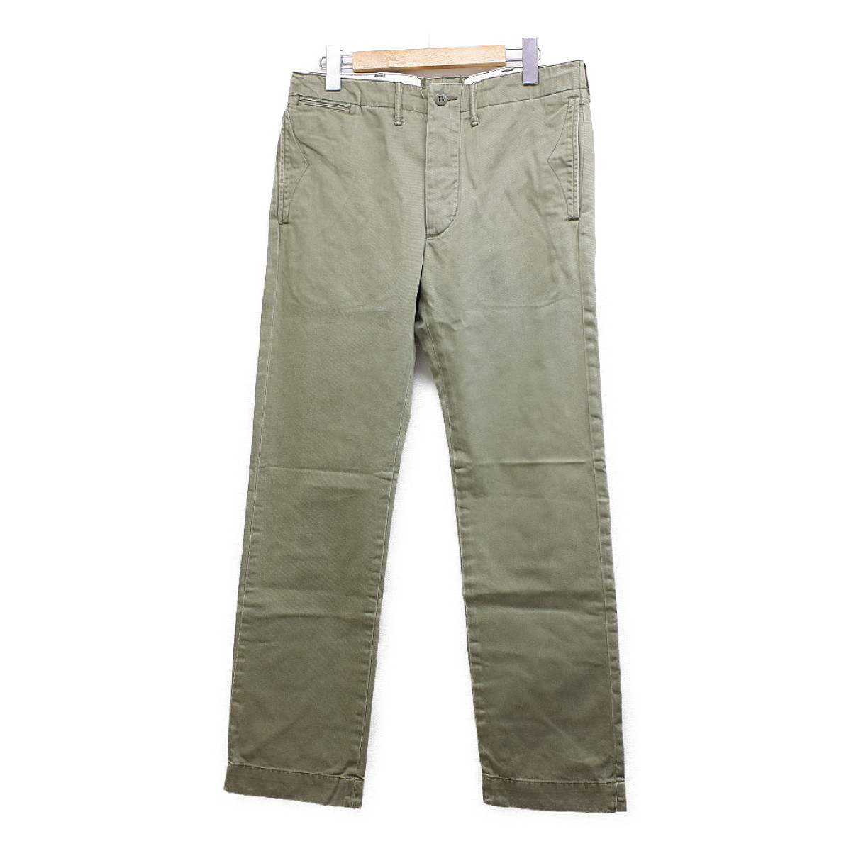 楽天市場 Rrl ダブルアールエル 国内正規 Officers Flat Pant Chino ボタンフライ オフィサーズフラットチノパンツ ボトムス 30x30 Olive メンズ 中古 ブランドリサイクル エコスタイル