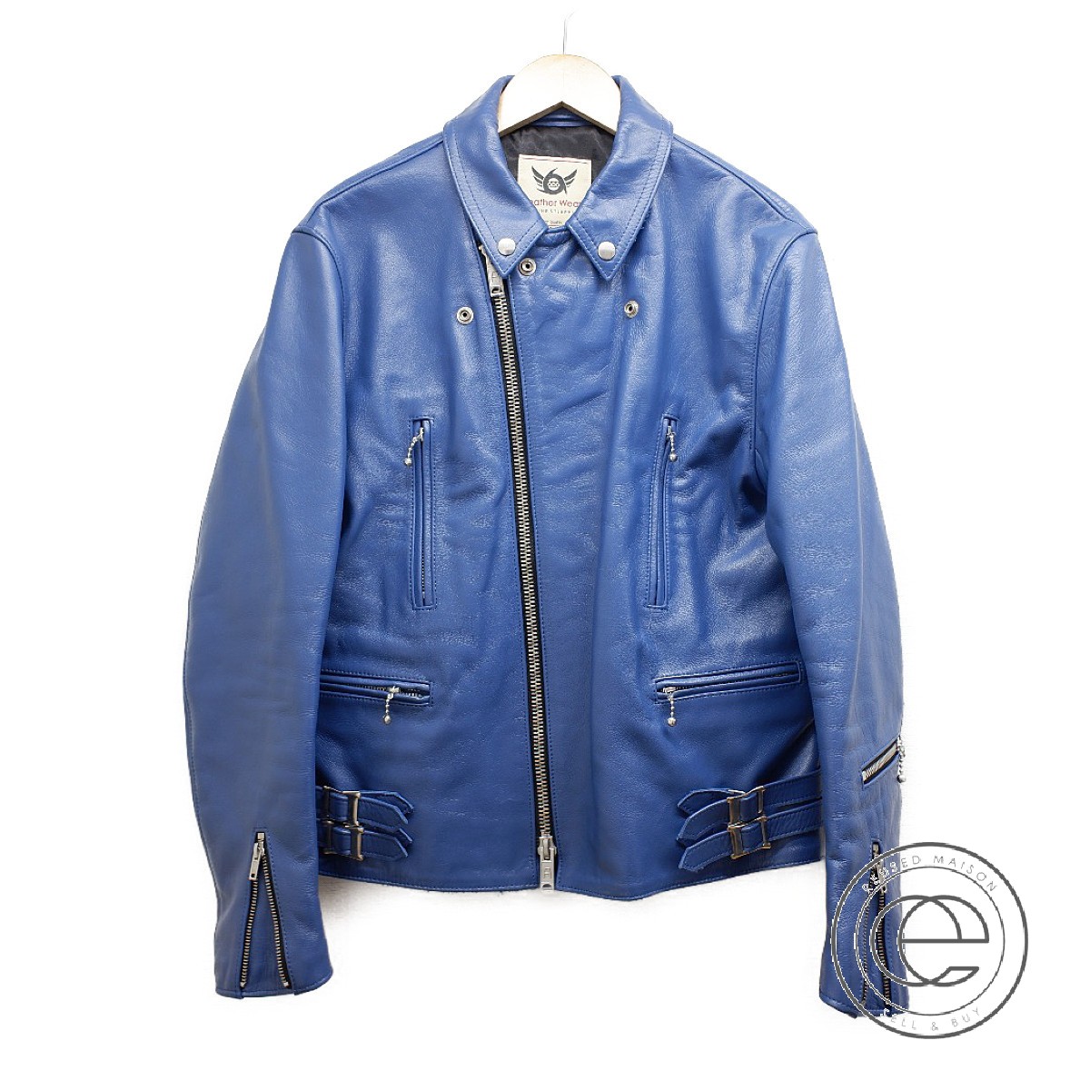 楽天市場 666トリプルシックス Leather Wearレザーウェア ステアハイド レザーダブルライダース ジャケット 40 ブルー メンズ 中古 ブランドリサイクル エコスタイル 楽天市場 666トリプルシックス Leather Wearレザーウェア ステアハイド レザーダブルライダース ジャケット 40 ブルー メンズ 中古 ブランドリサイクル エコスタイル