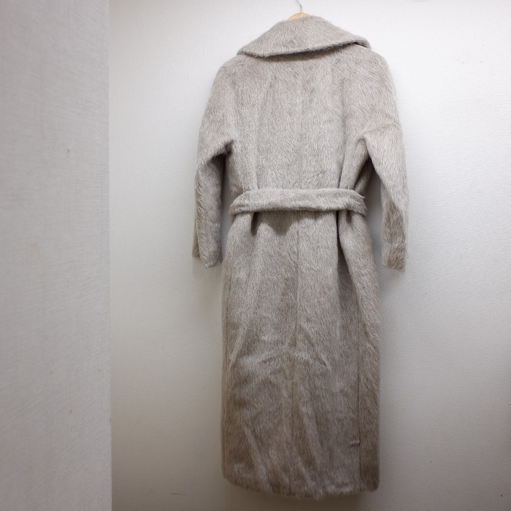 Max Mara マックスマーラ Sエス 国内正規◇アルパカxウール ベルト付 シャギー コート 38 ベージュ レディース 【中古】|ブランドリサイクル エコスタイル Max Mara マックスマーラ Sエス 国内正規◇アルパカxウール ベルト付 シャギー コート 38 ベージュ レディース 【中古】|ブランドリサイクル エコスタイル