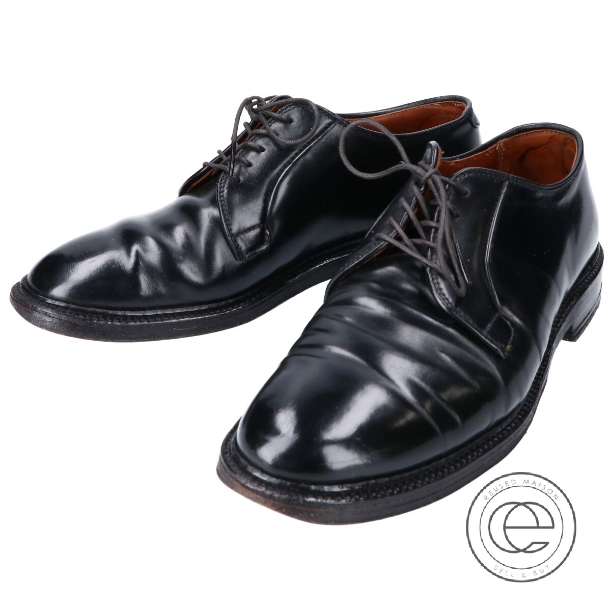 楽天市場 Alden オールデン For United Arrowsユナイテッドアローズ別注 9901 コードバン プレーントゥ シューズ 6d ブラック メンズ 中古 ブランドリサイクル エコスタイル