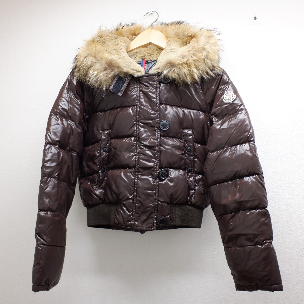 国産 Moncler モンクレール 国内正規 Albertaアルバータ ファーフード ダウン ジャケット 0 ダークブラウン レディース 中古 ブランドリサイクル エコスタイル 日本製 Erieshoresag Org