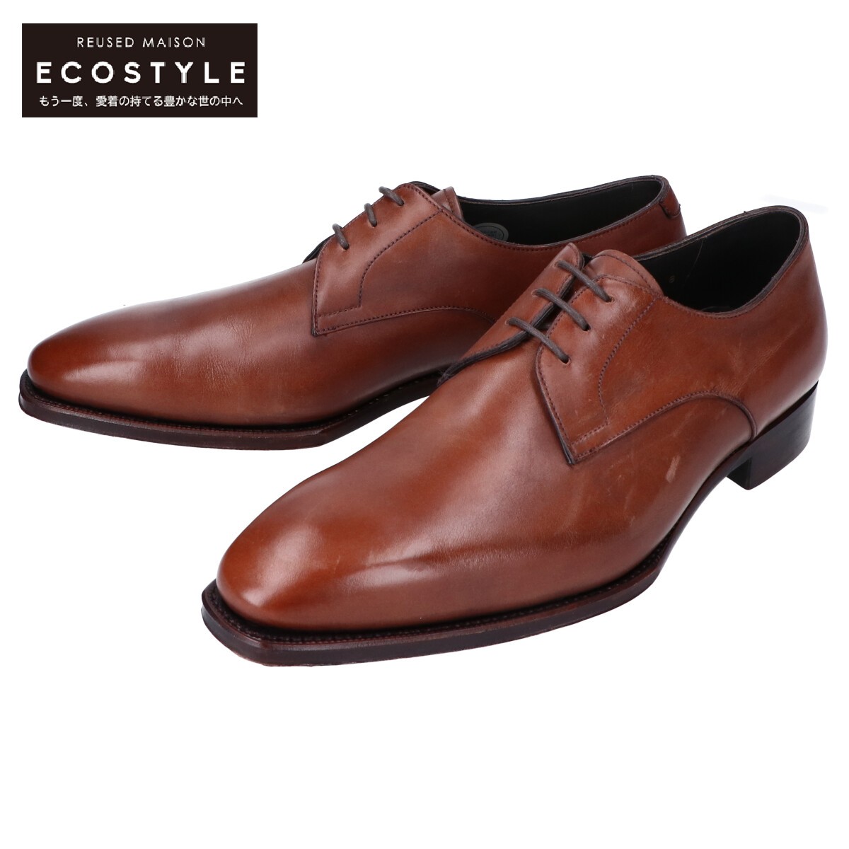 Perfetto ペルフェット Pf 49hk 上辺ウイング レザープレーントゥ シューズ 8 赤銅色 メンズ 中古 Viviohealth Com