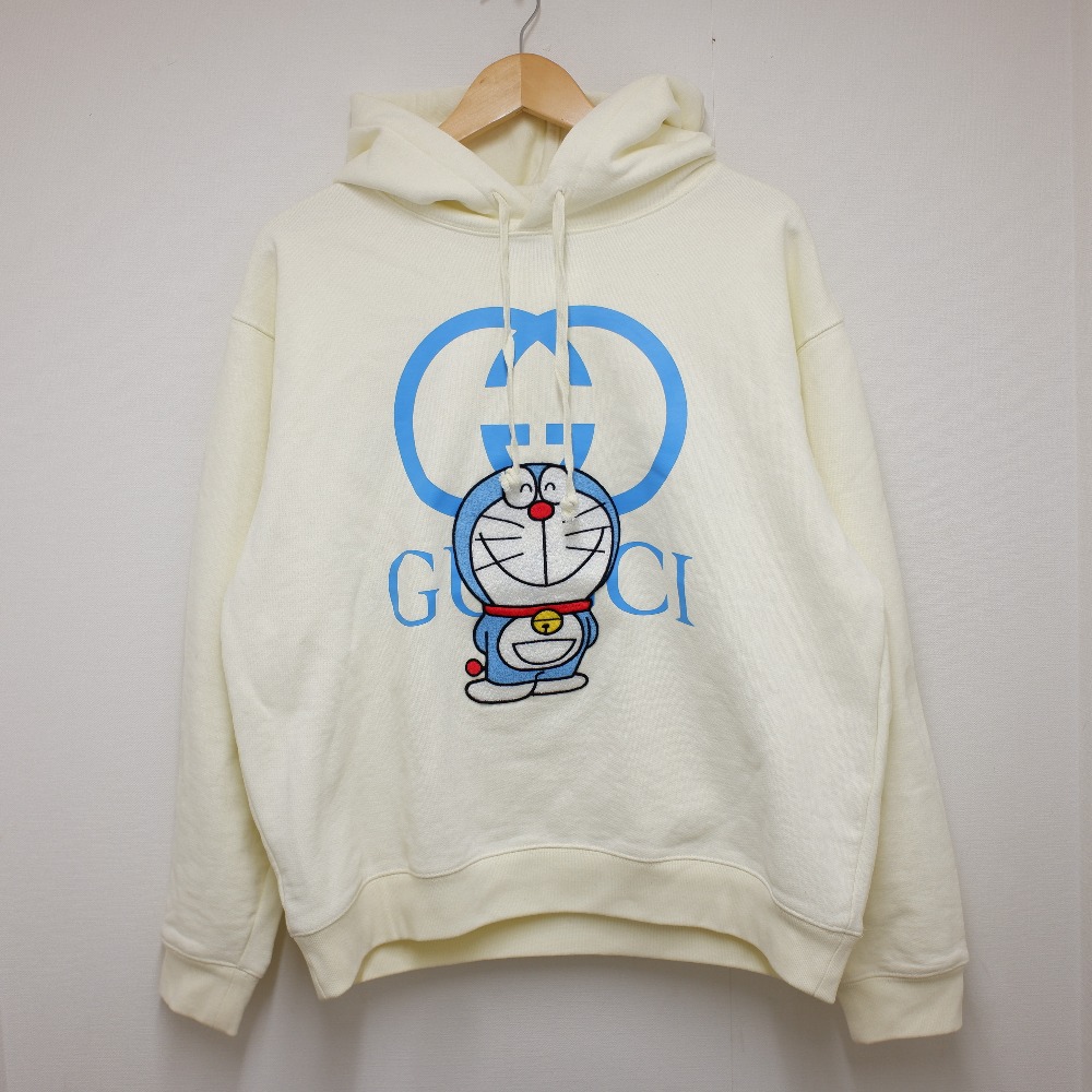 Gucci グッチ Doraemon ドラえもん X Gucci グッチ Xjde1 9150 コットン スウェットシャツ Detail 2 パーカー トップス S アイボリー メンズ 中古 Mozago Com