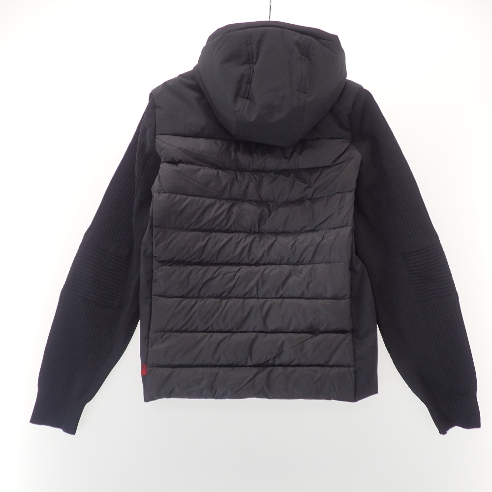 Woolrich ウールリッチ Tech Knit Hooded Jaket アームニット切替 フーディダウン 上衣 Eu S ブラック メンズ 中古 Angliaacademy Com