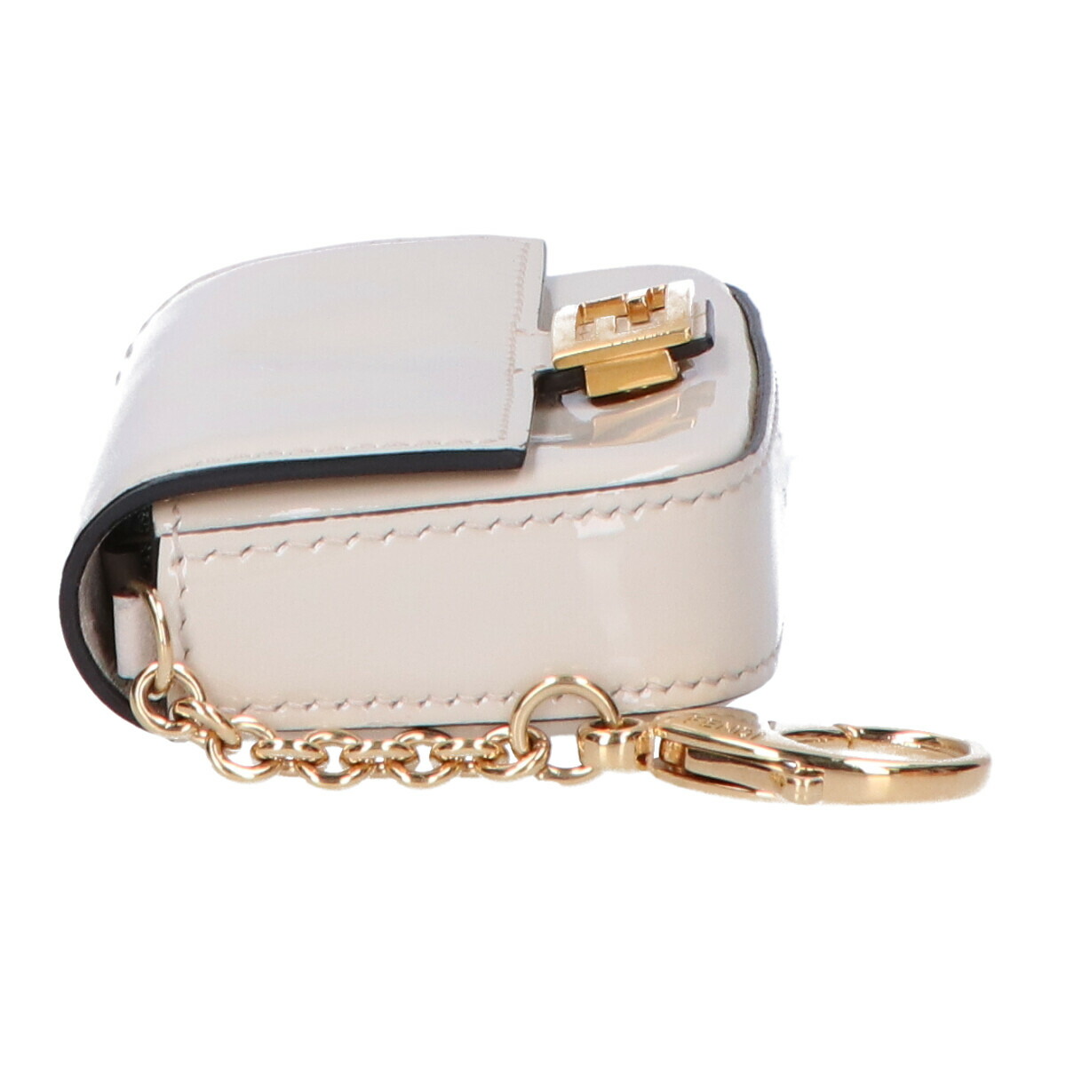 Fendi フェンディ ナノバケット チェーン ショルダーバッグ チャーム ポーチ アイボリー ゴールド レディース 中古 Brocamarketing Com