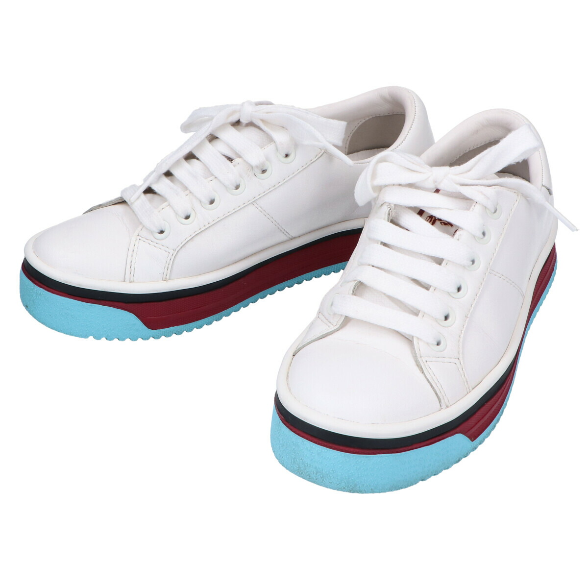 Marc Jacobs 記 ジェイコブス M Empire Sneaker エンパイア マルチカラーソール ローカットスニーカー シューズ 36 Wht Bordeaux Multi レディース 中古 Expomujerescolombia Com Co