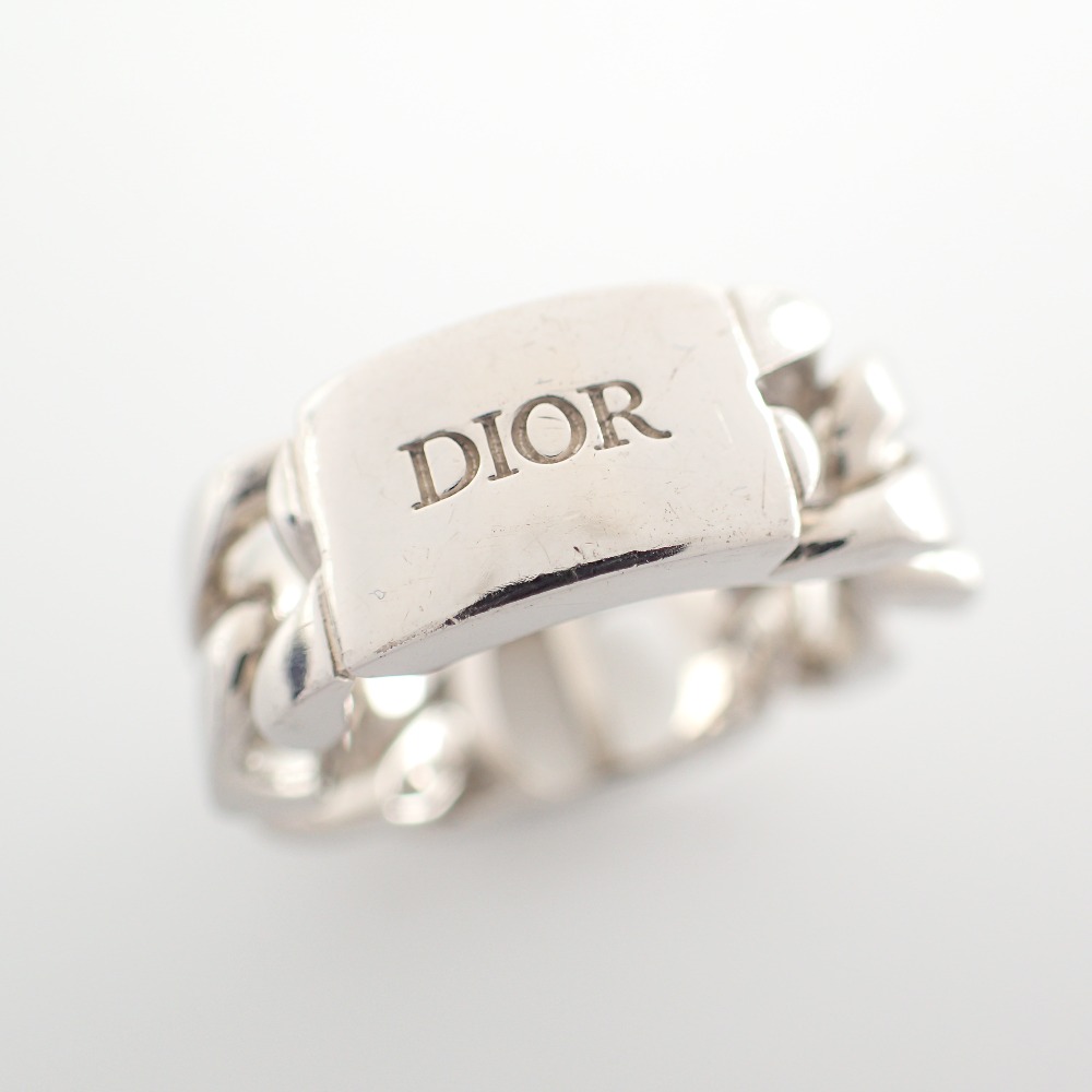 Dior ディオール CD ICON チェーンリンク リング・指輪 M シルバー