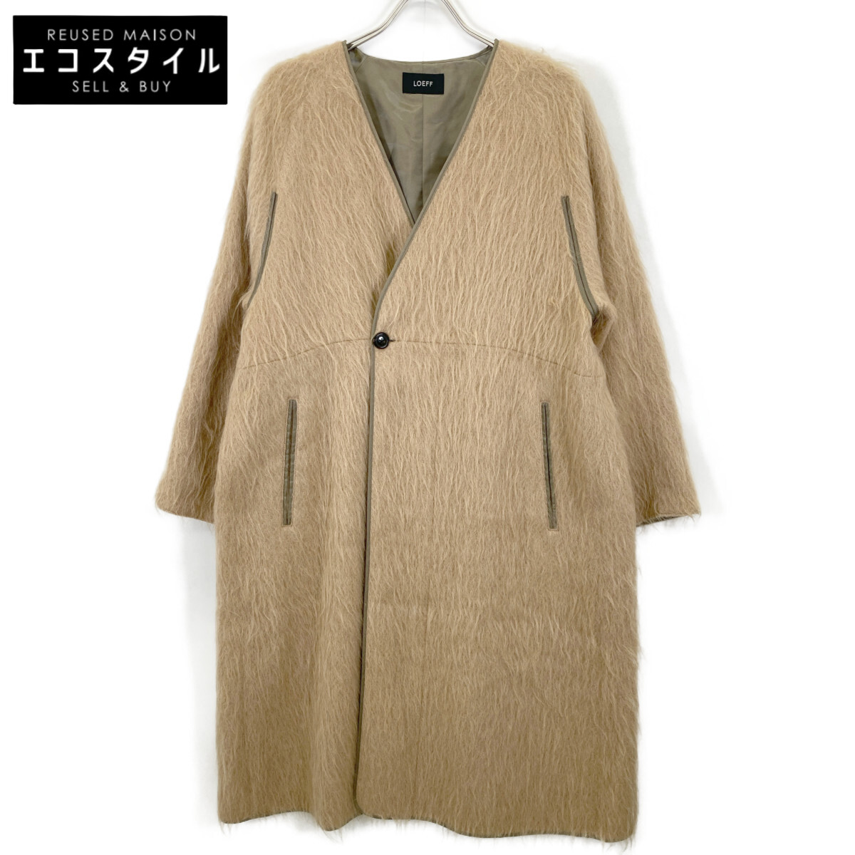 LOEFF ロエフ ロービング クルーネックカーディガン 【公式通販】