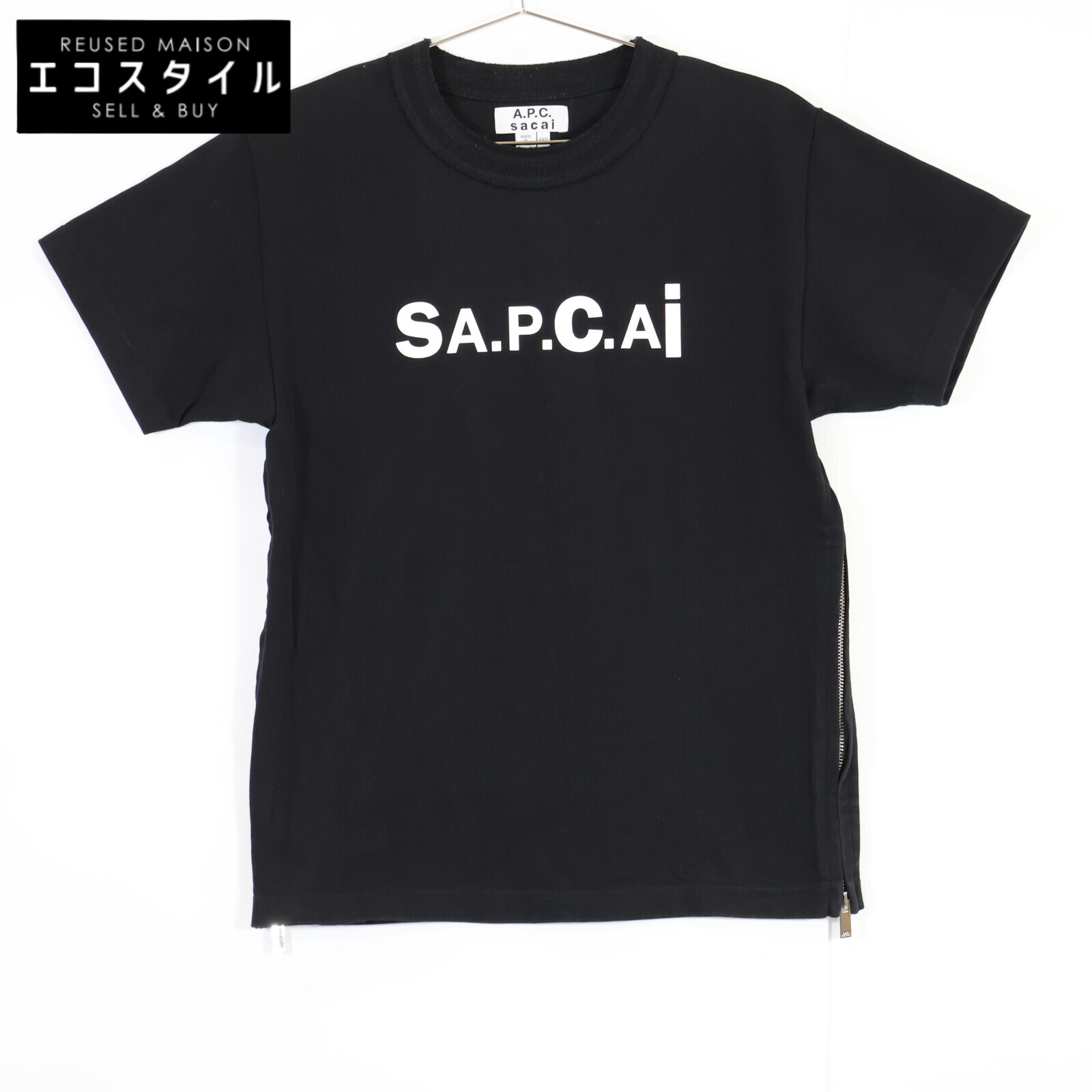 A.P.C. x sacai グレー Tシャツ XXS A.P.C x sacai SAPCAI Sidezip Print T-Shirts | A WORD.ONLINE SHOP