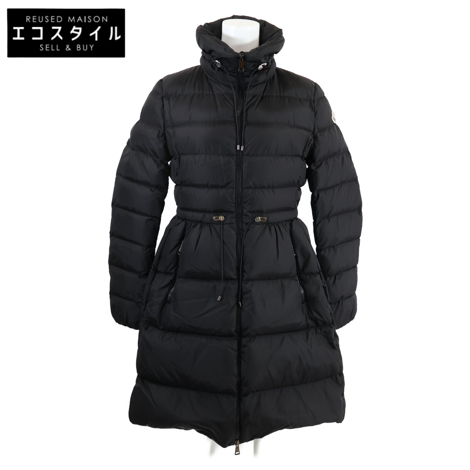 モンクレール　スプリングANTHEMIS アンテミスコート　黒 MONCLER モンクレール アンテミス フード ナイロン スプリング