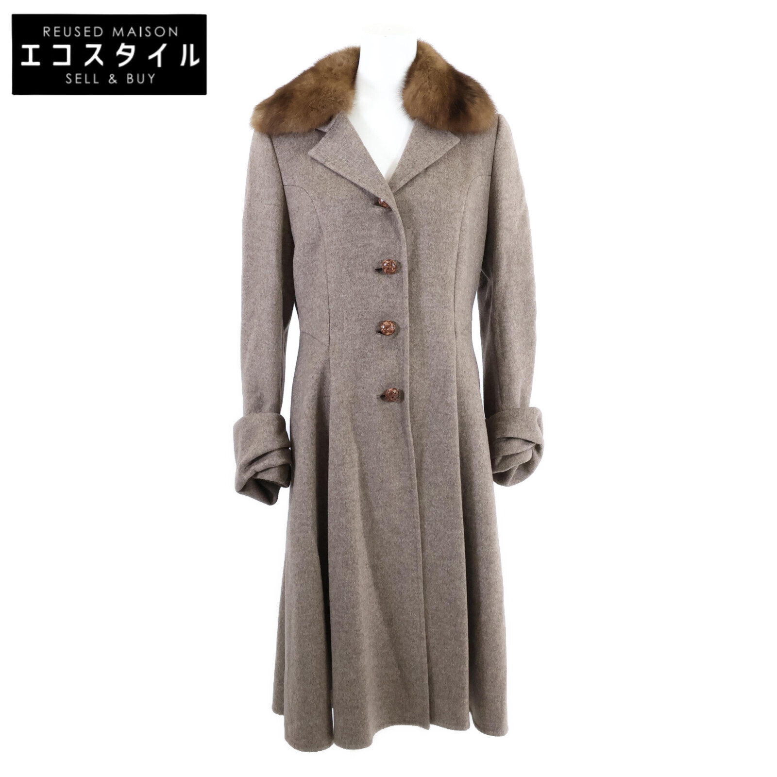 フォクシー　FOXEY  カシミヤ　フードコート 43173 Knit Cardigan 
