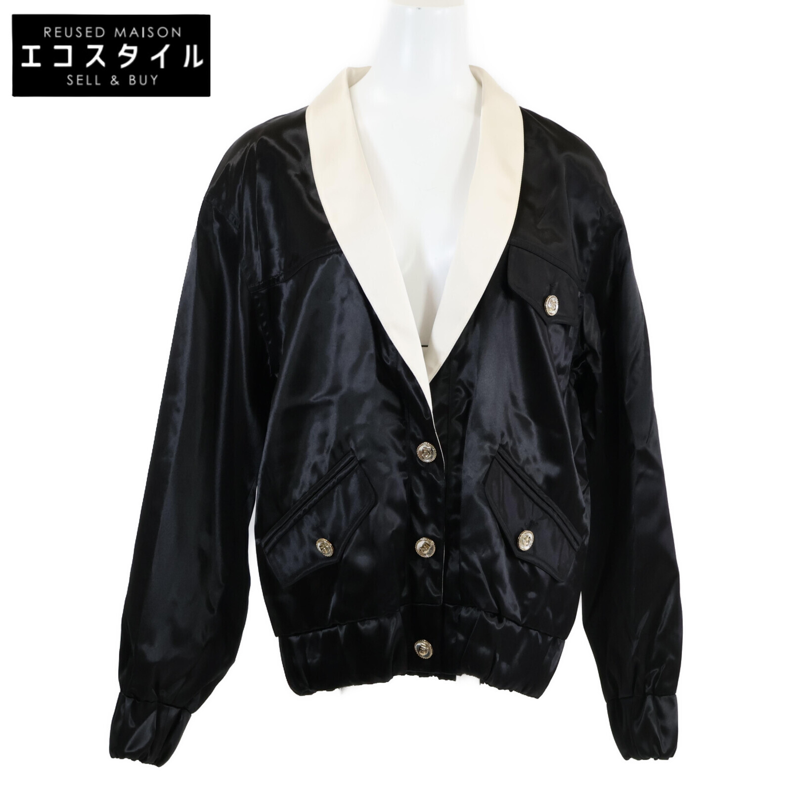 美品　シャネル メッシュ　ブルゾン　ジャケット　本物正規品 シャネル(CHANEL)シャネル ノーカラージャケット 衣料品