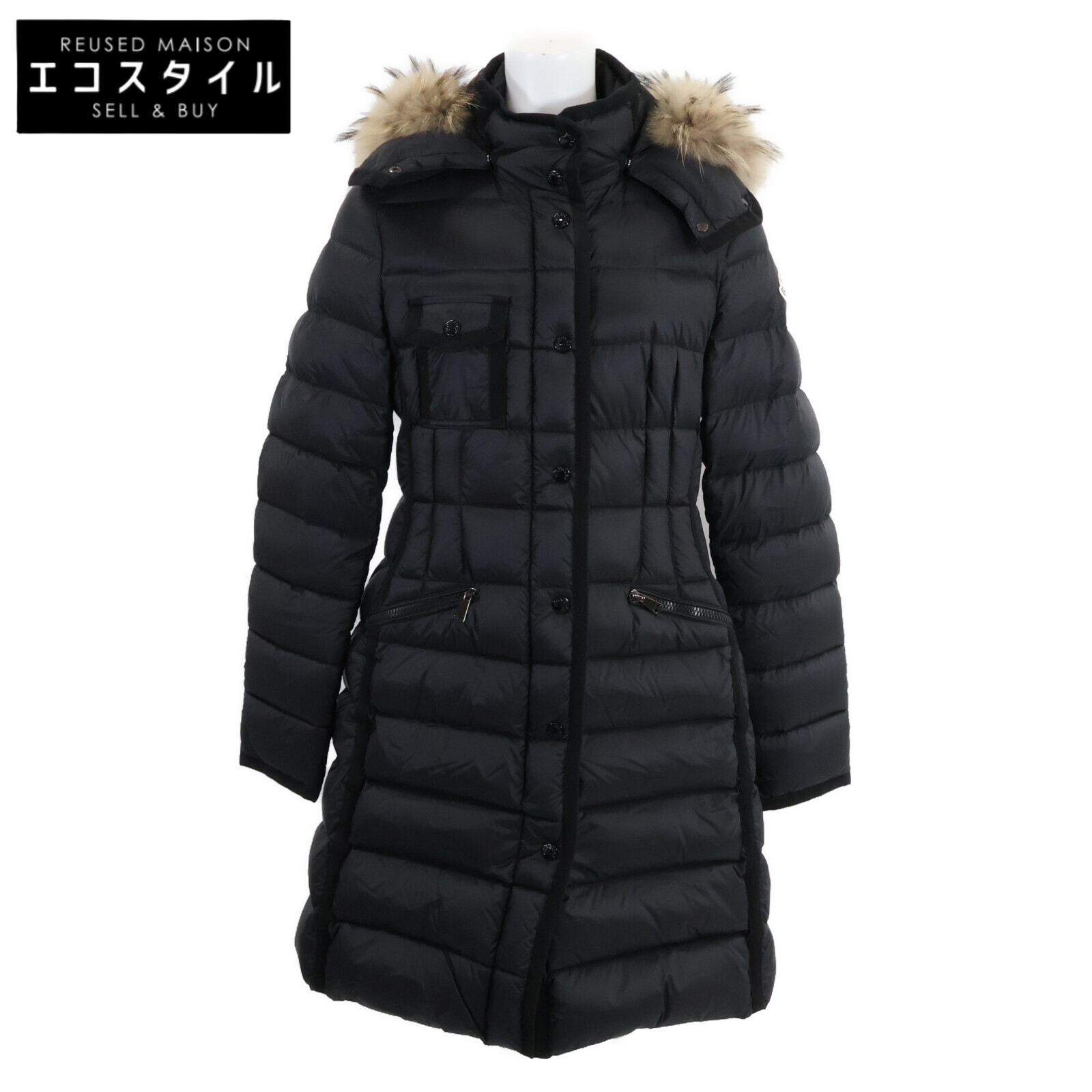 極美品 モンクレール HERMIFUR エルミファー　ブラック　0 楽天市場】【本物保証】 モンクレール MONCLER エルミファー