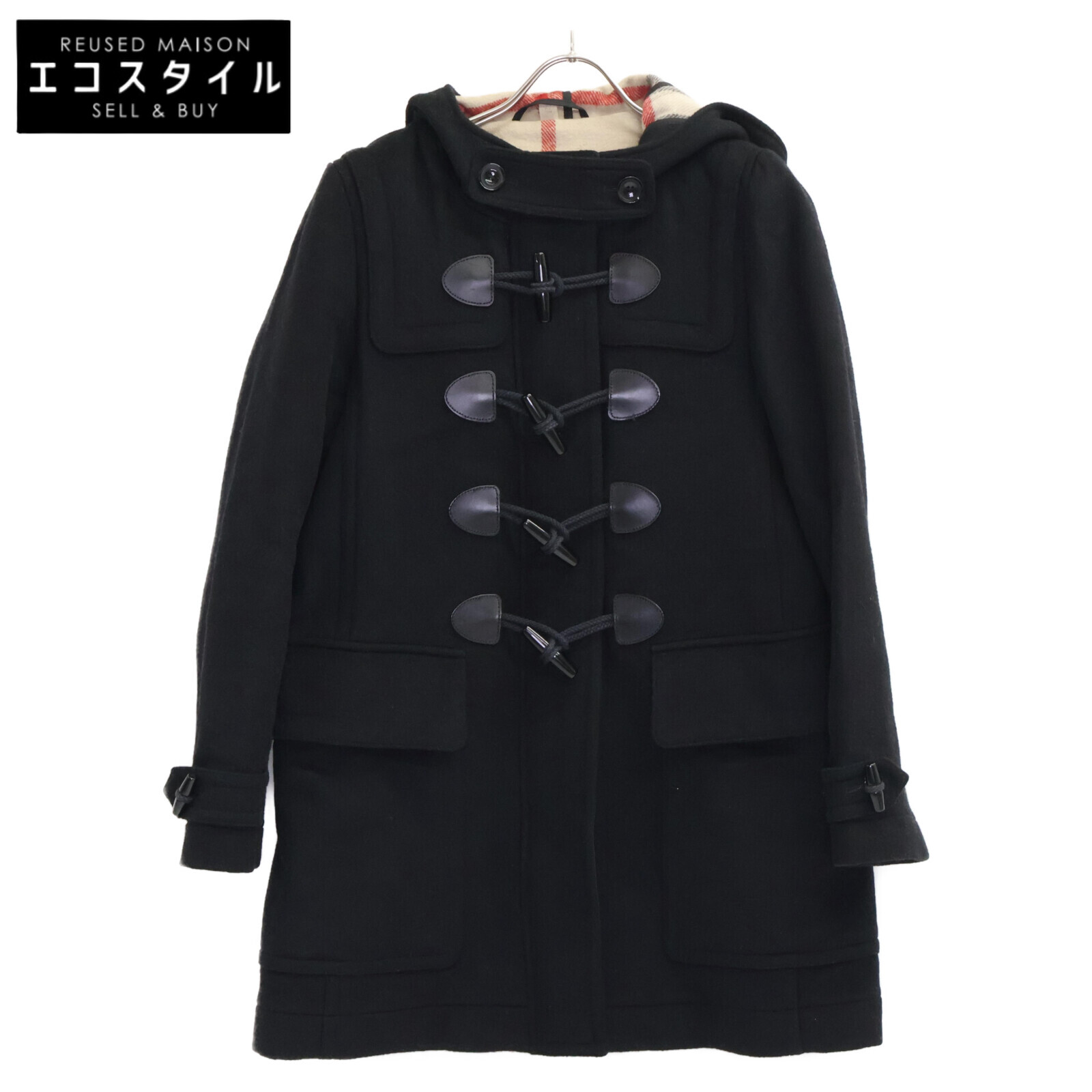 ✨️美品 バーバリー ブリット ダッフルコート ノバチェック ブラック 34 楽天市場】Burberry Brit バーバリーブリット ダッフルコート 美