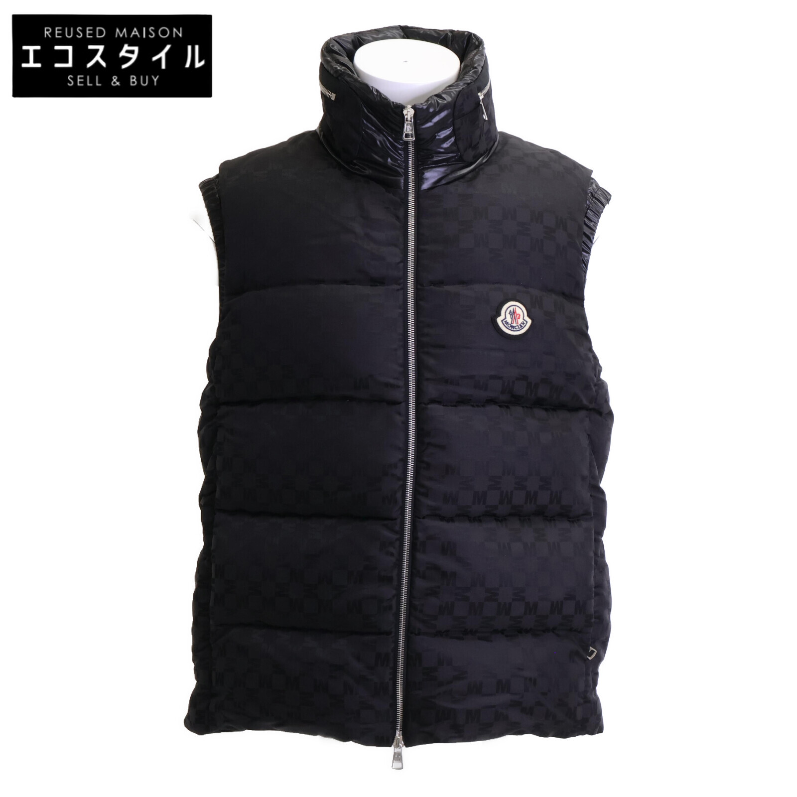 モンクレール　カルダミン　ダウンベスト　ブラック　サイズ2 国内正規品 MONCLER(モンクレール)】メンズ☆Cardamine☆ロゴダウンベスト