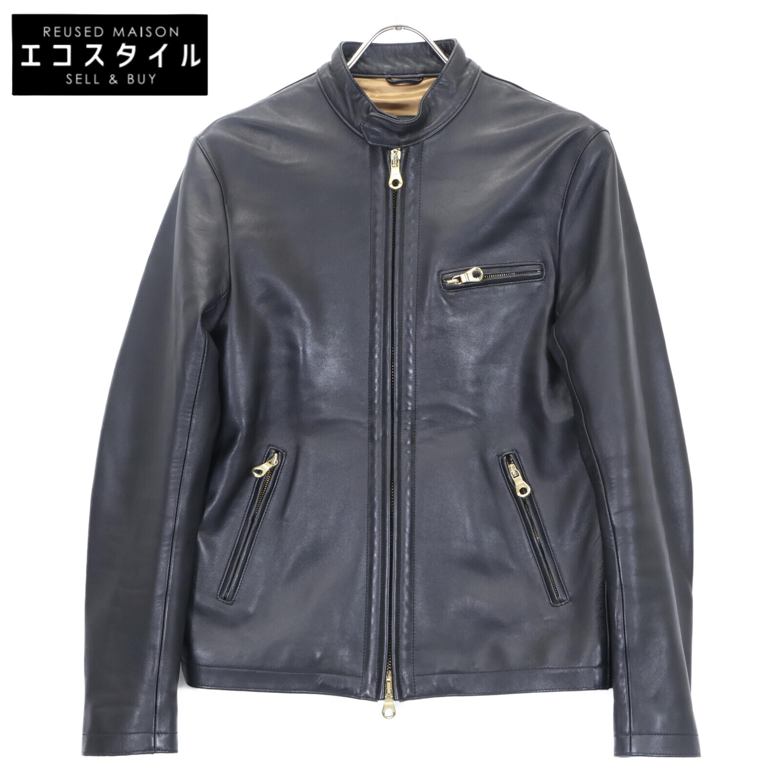 CINQUANTA チンクアンタ ゴートレザー ジャケット ブルゾン cnq2510102-01.jpg