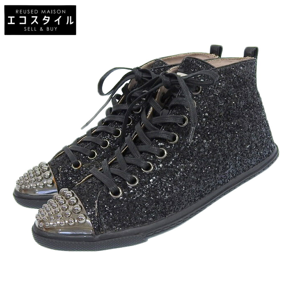 楽天市場】miumiu ミュウミュウ 5E089D スニーカー 38 25cm相当