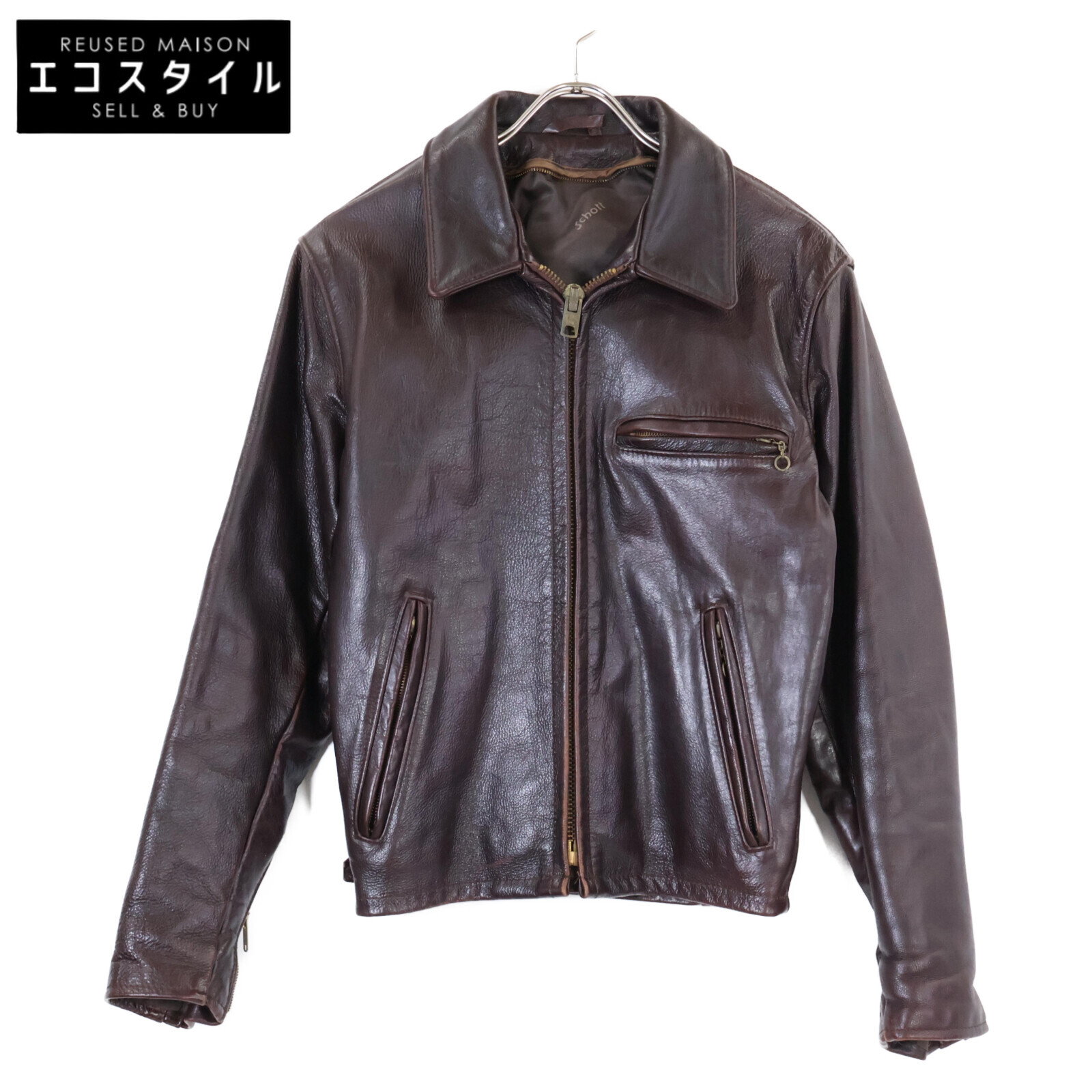 専用　【希少】Schott ６４１E  シングルライダース (３4) ライナー付 Schott N.Y.C 革ジャン ライダース 「直営限定」SPECIAL