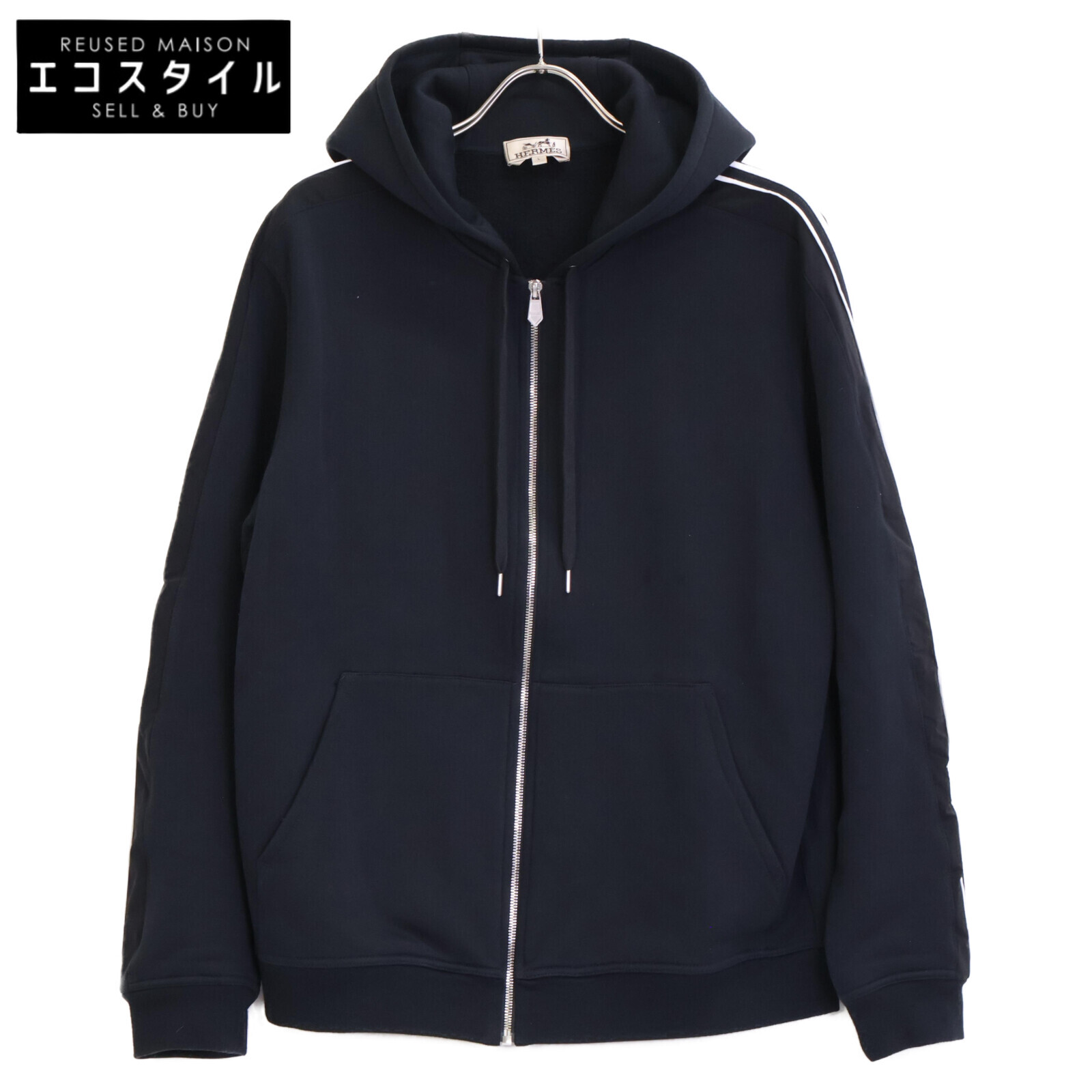 楽天市場】HERMES エルメス パーカー Run H ラン H457750HA01LA