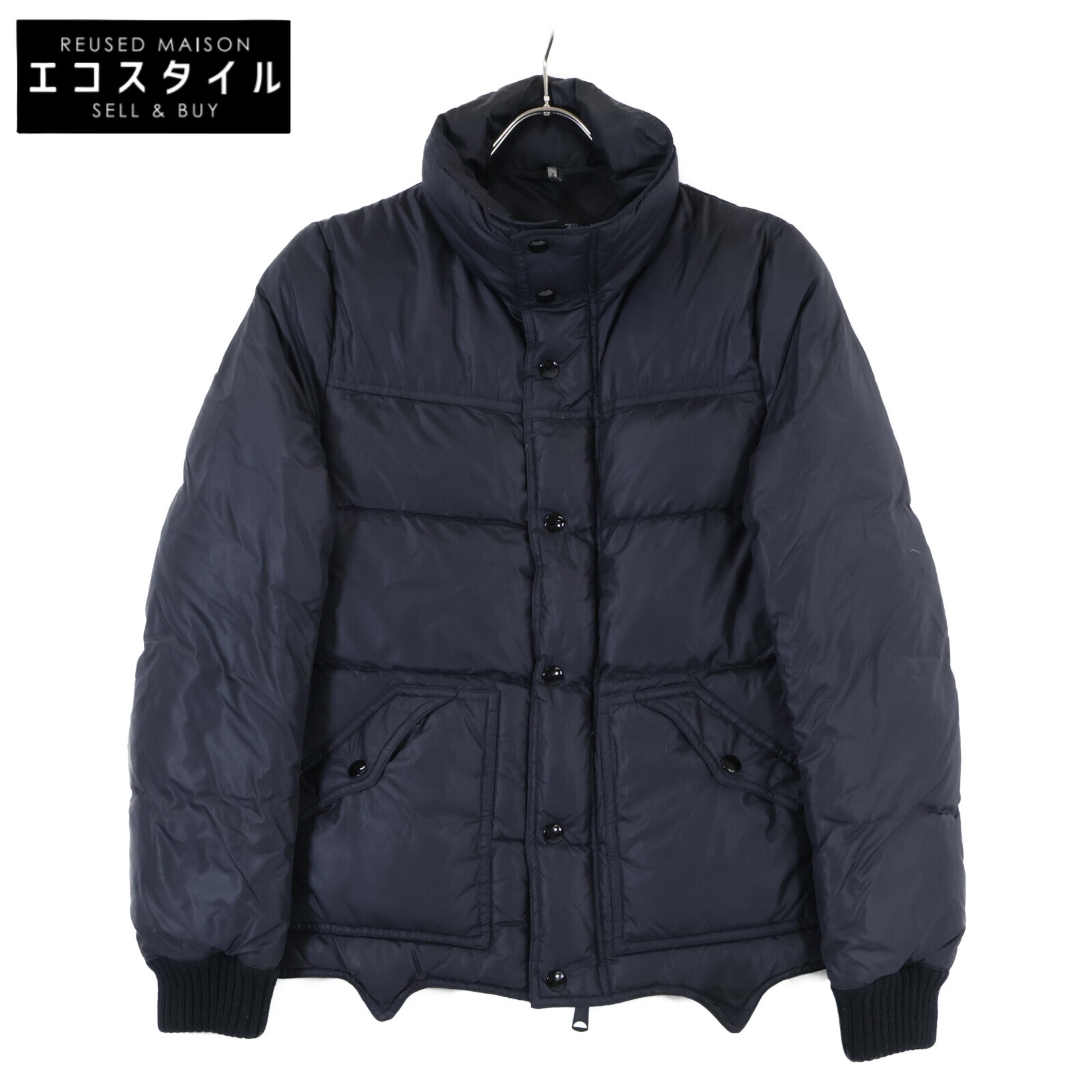 超美品 ディオール 2019年商品 ラムレザー バンドカラー ダウンジャケット 285236_1.jpg