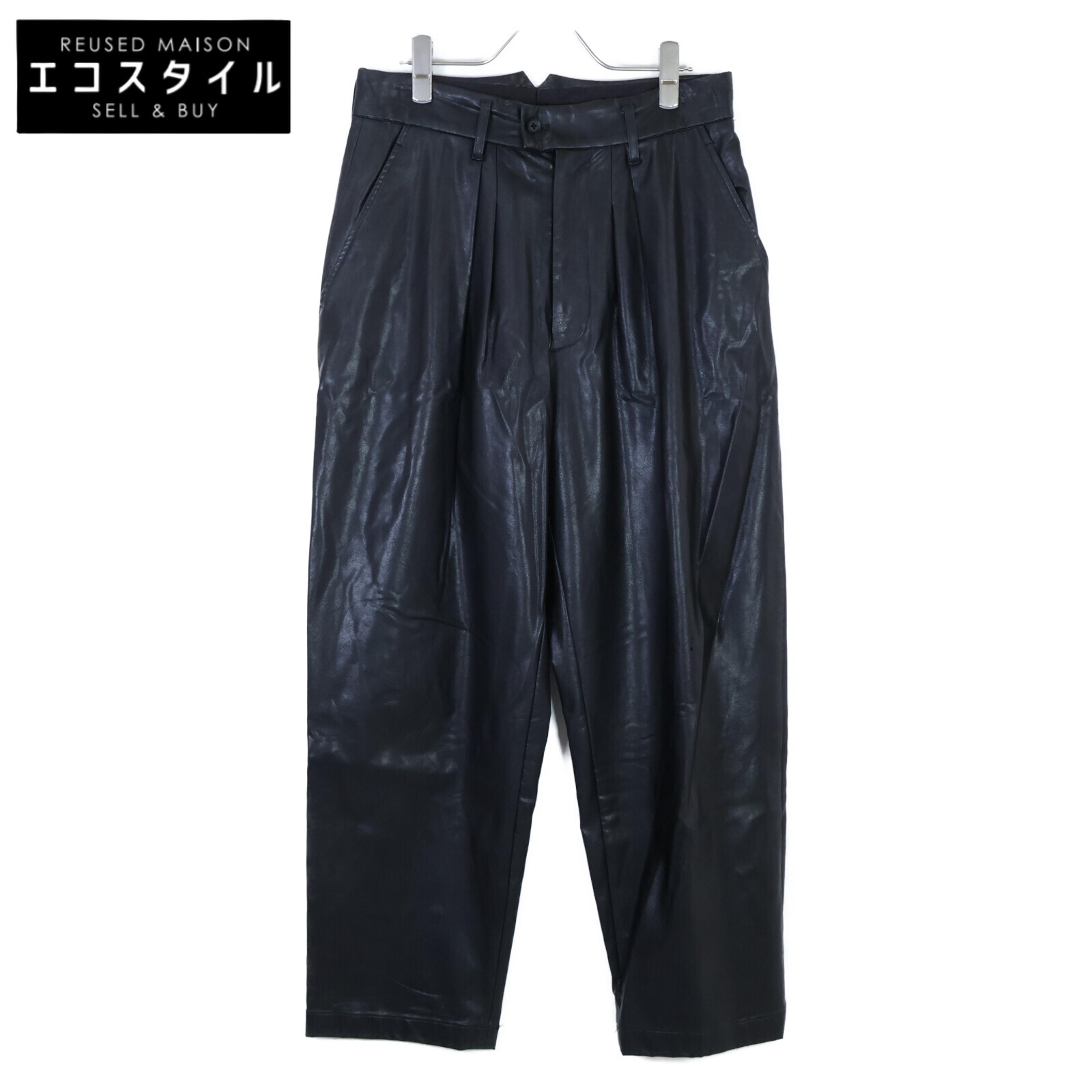 stein シュタイン　フェイクレザー トラウザー sサイズ stein | シュタイン FAKE LEATHER TROUSERS(BLACK) / フェイク