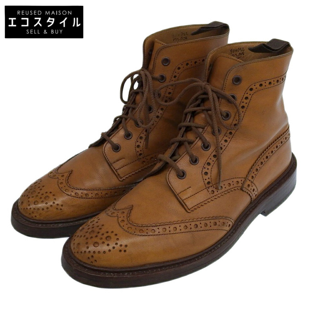Tricker’s SHIPS メダリオン カントリーブーツ シップス×トリッカーズSHIPS×Tricker's 6ホールメダリオンレザー