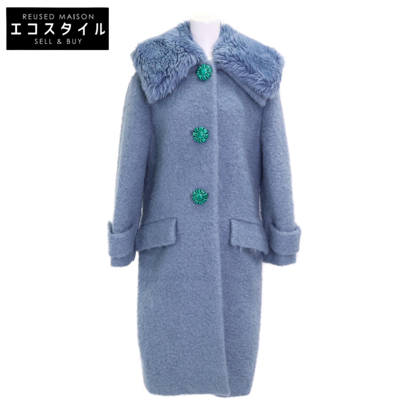 楽天市場】MIUMIU ミュウミュウ ダブルギャバジンコート コート 40