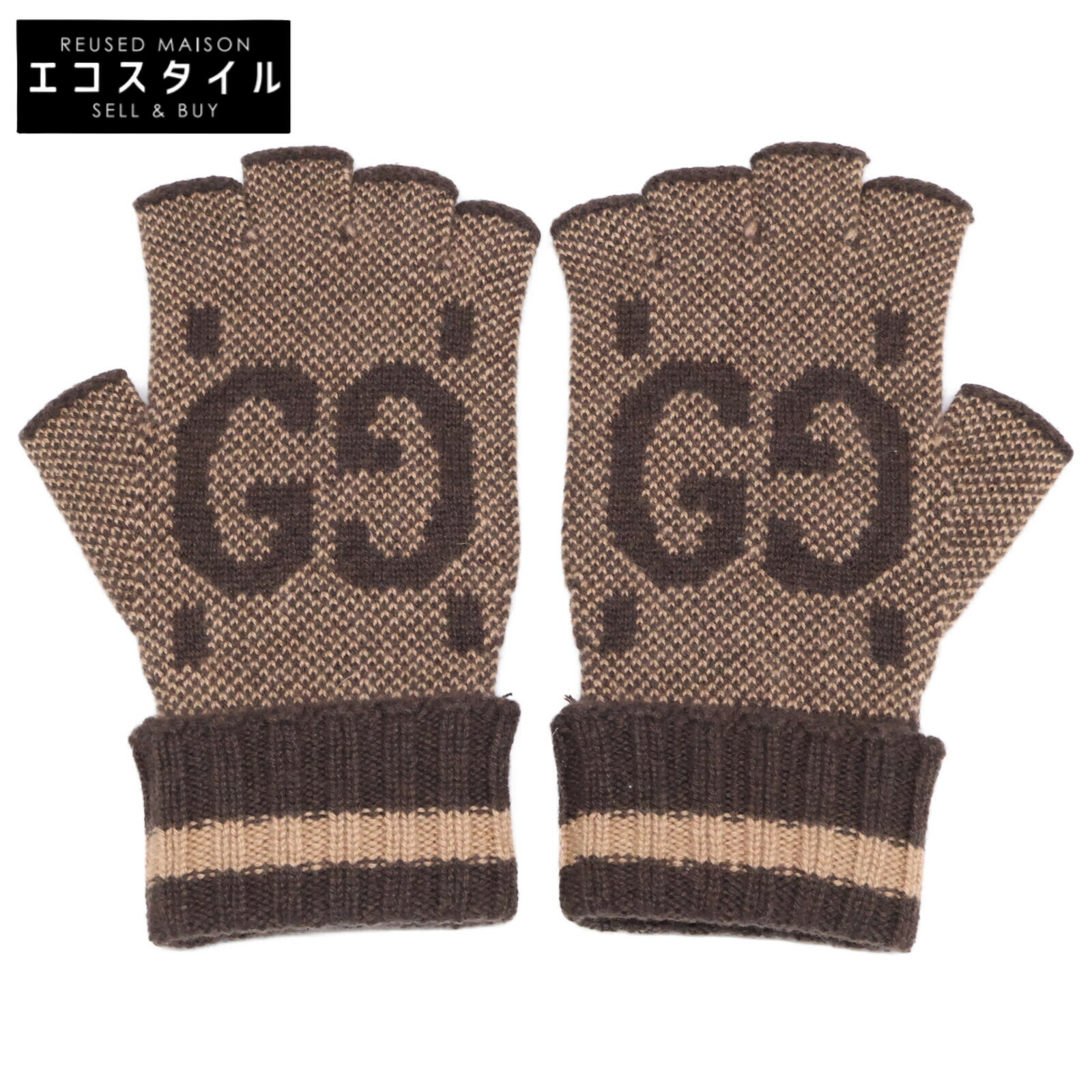 【美品】グッチ　手袋　カシミヤ　レザー　インターロッキング　ロゴ金具　ブラウン 楽天市場】GUCCI グッチ 【国内正規(株)ケリングジャパン
