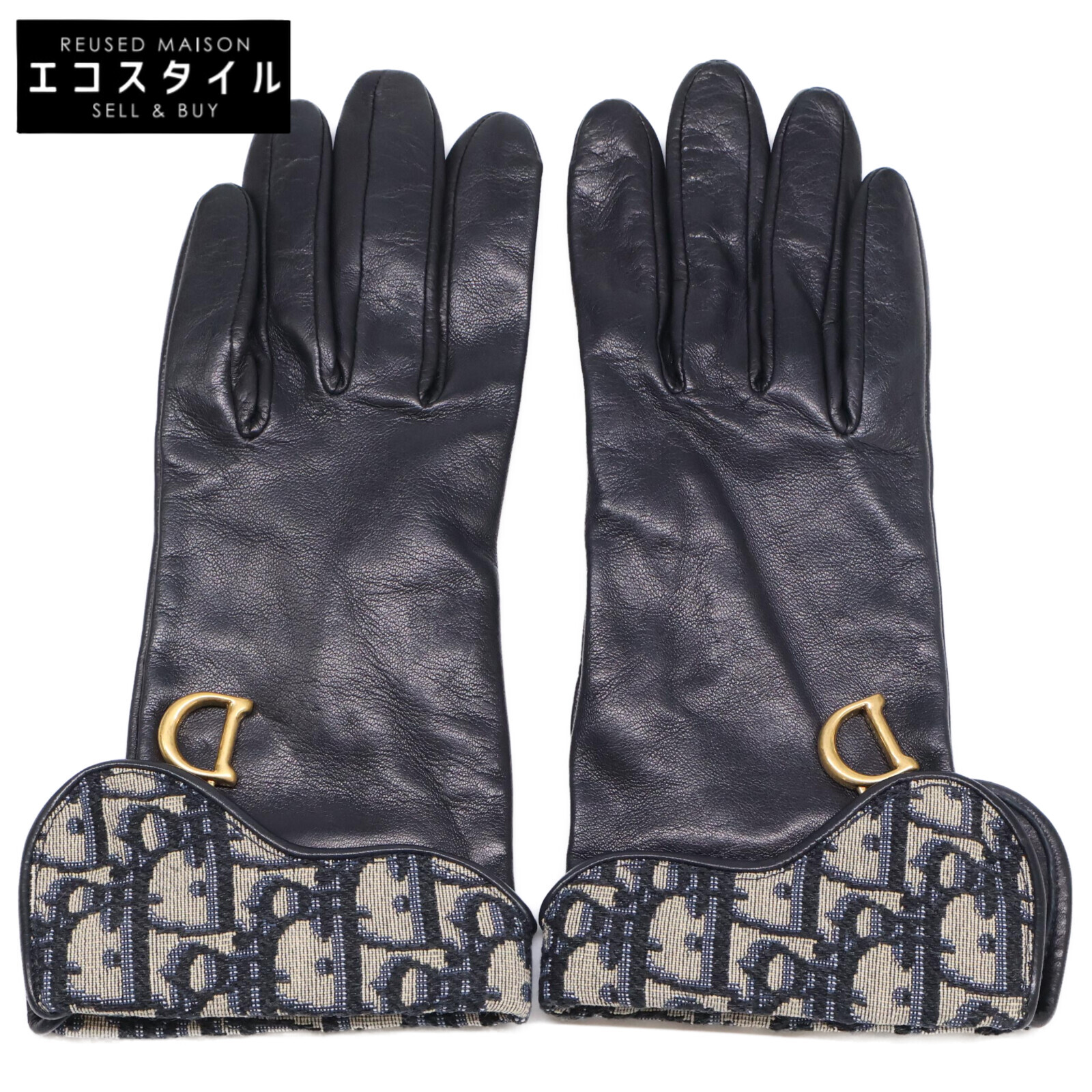 楽天市場】クリスチャンディオール サドル レザーグローブ