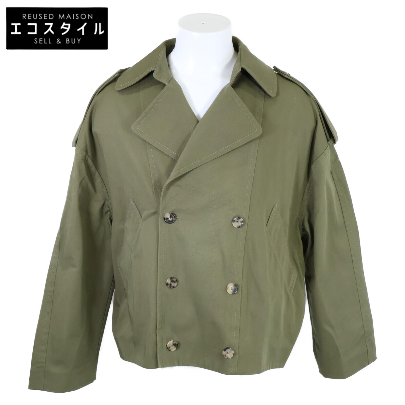 LOEWE【ロエベ】トレンチ風 バルーン ダブルブレスト ジャケット LOEWE【ロエベ】トレンチ風 バルーン ダブルブレスト ジャケット