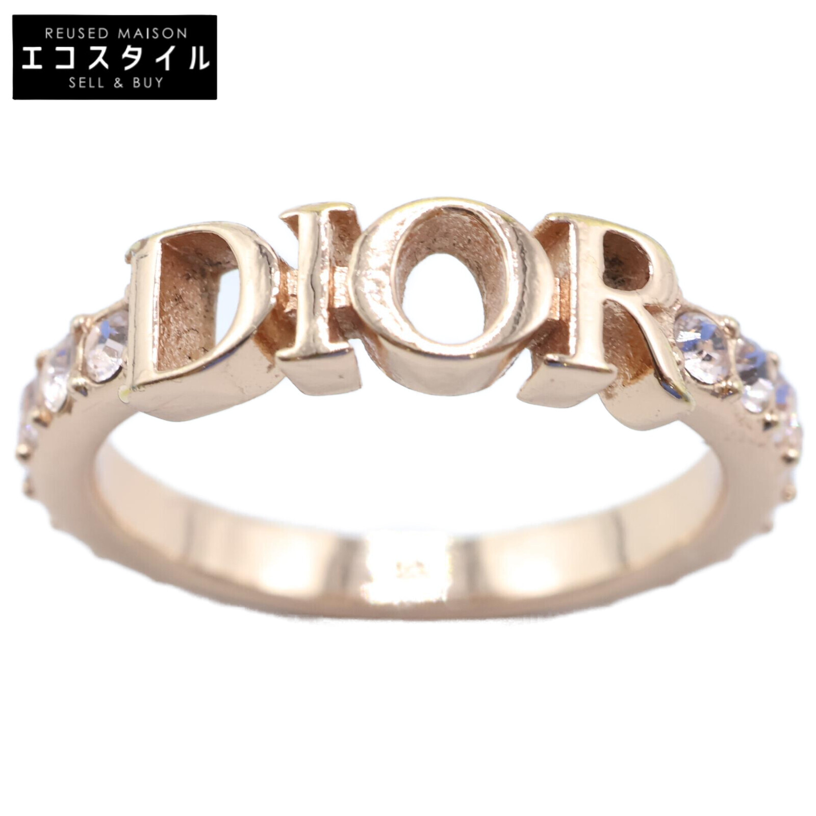 Dior リング 金色 クリスタル装飾 本物 DIOR CODE リングセット メタル クリスタル ラッカー ☆国内発送