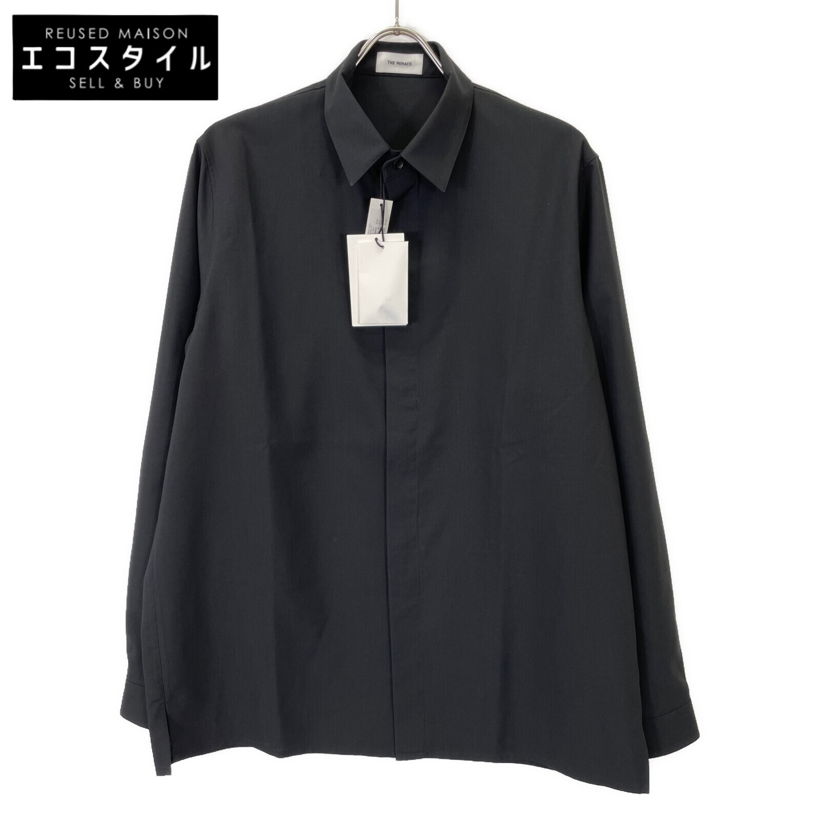 トップス the reracs half sleeve shirt 46 THE RERACS(ザリラクス) THE SIDE ZIP PULLOVER SHIRT SHORT