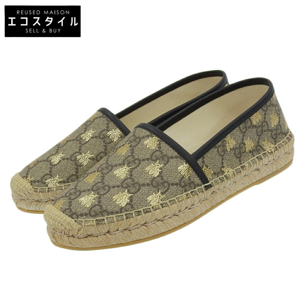 204-2☆超美品☆ GUCCI 靴 アイボリー エスパドリーユ GG 22cm 204-2☆超美品☆ GUCCI 靴 アイボリー エスパドリーユ GG 22cm