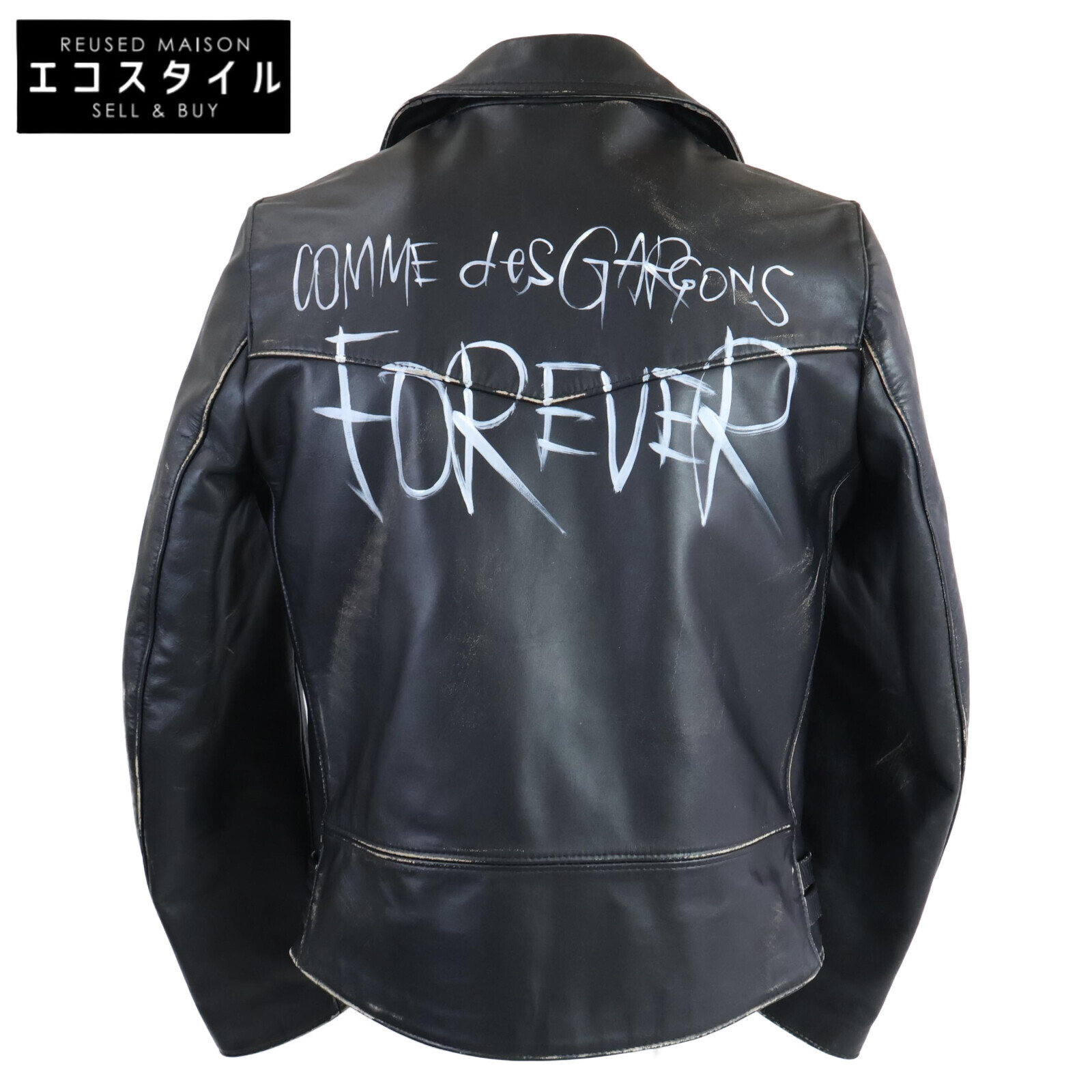 コムデギャルソン キルティング 合成皮革 変形 ライダースジャケット COMME des GARCONS×Lewis Leathers 青山限定「LIGHTNING