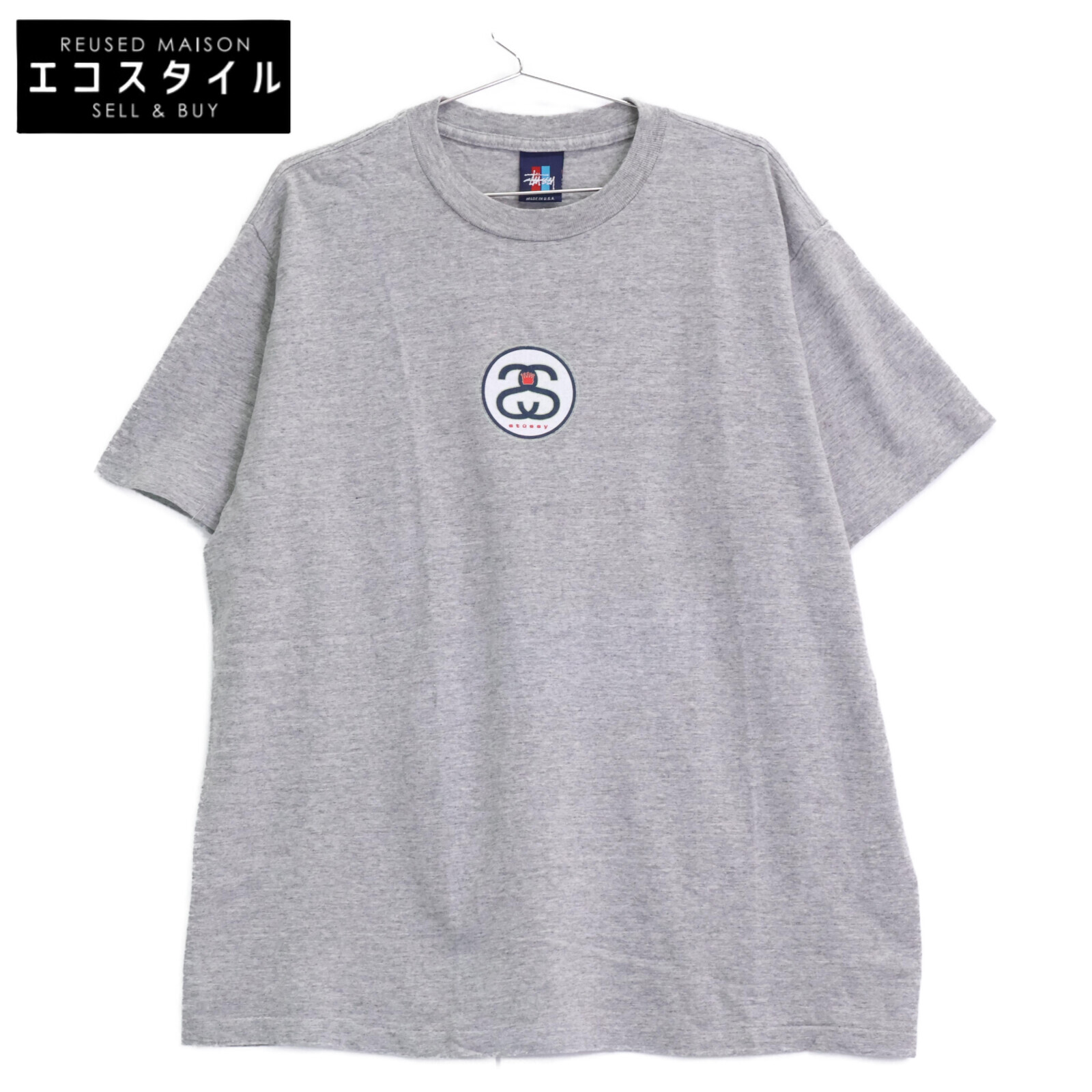 stussy 半袖Tシャツ ネイビー、長袖シャツ グレー 2枚セット 楽天市場】【中古】ステューシー STUSSY 紺タグ アメリカ製 SS