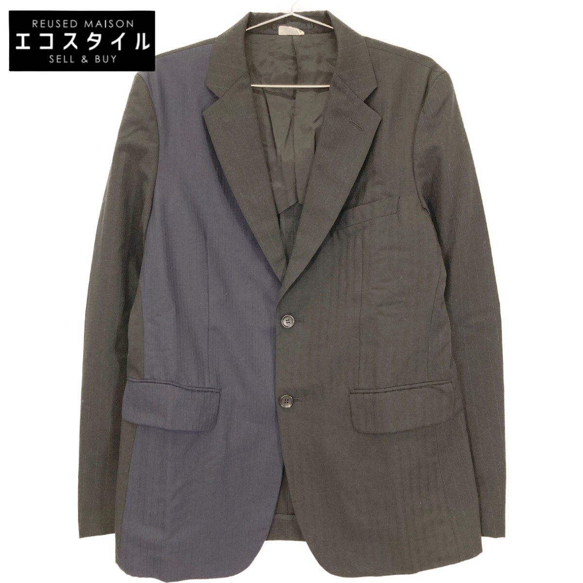 て*る様 コムデギャルソンオム Deux ポリエステル縮絨ジャケット 中古・古着通販】COMME des GARCONS HOMME DEUX