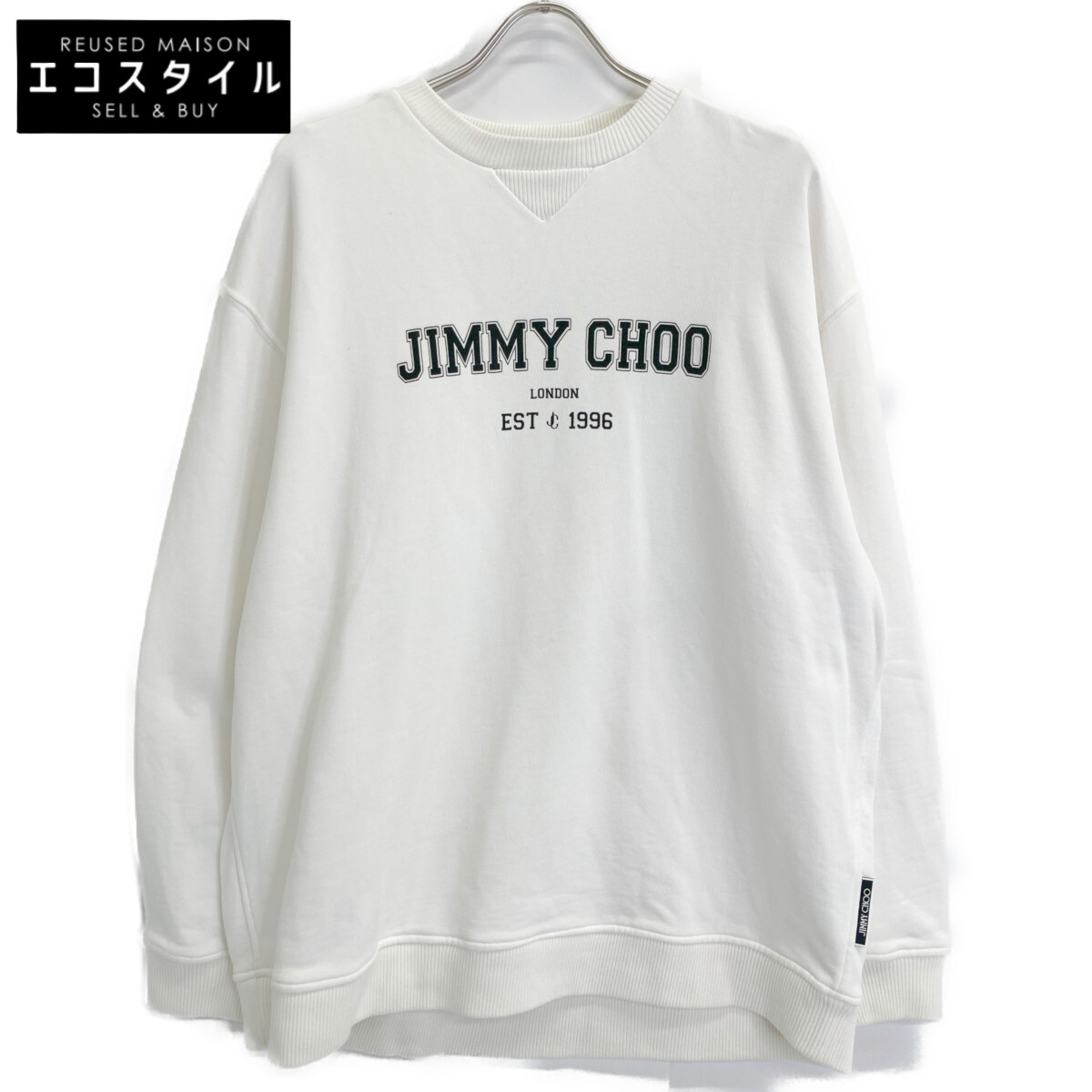 JIMMY CHOO ロゴ パーカー コットン ユニセックス 直営店買付け JIMMY CHOO ロゴ パーカー コットン ユニセックス 直営店買付け
